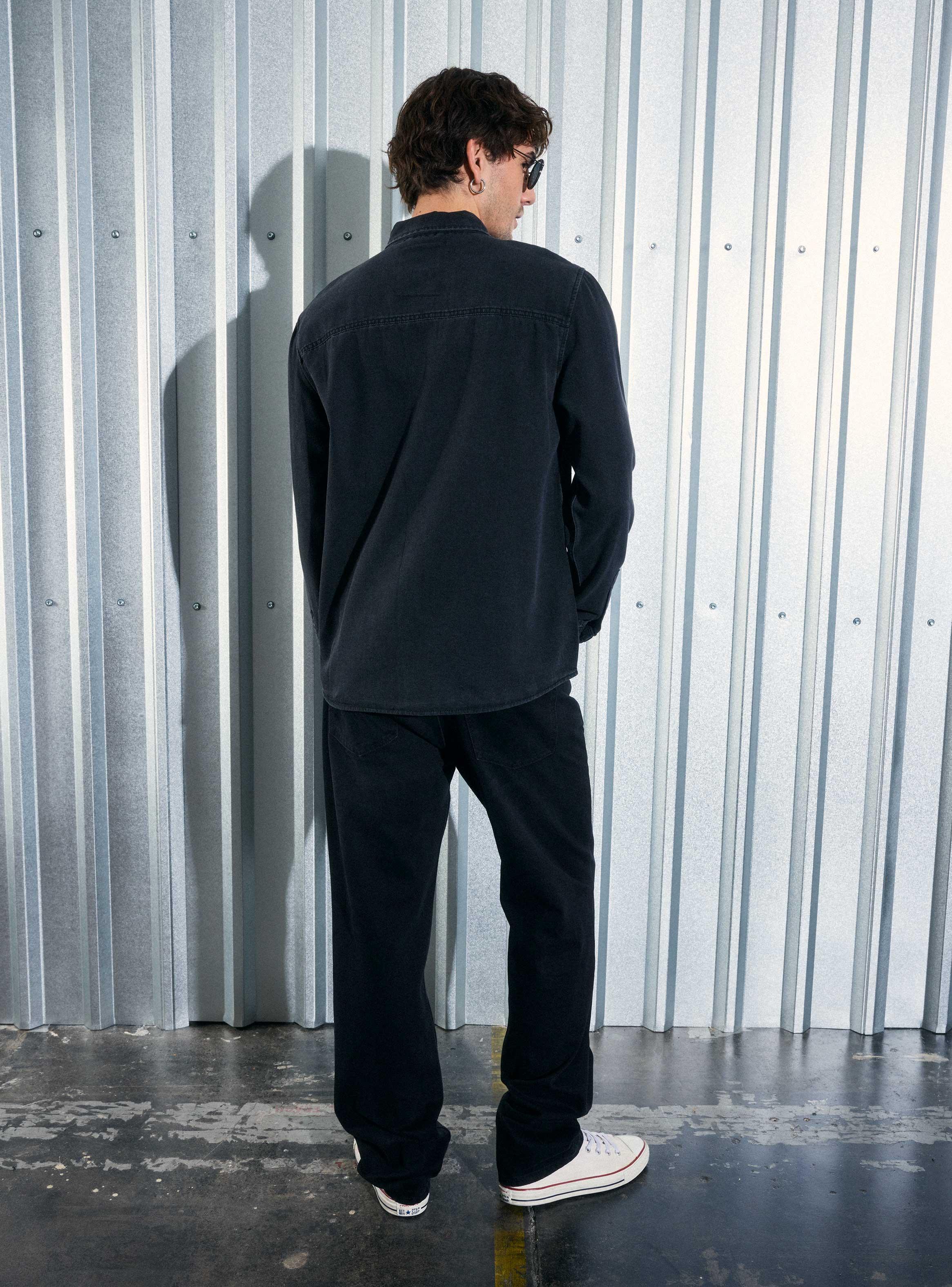 Camisa Jeans Negro-5