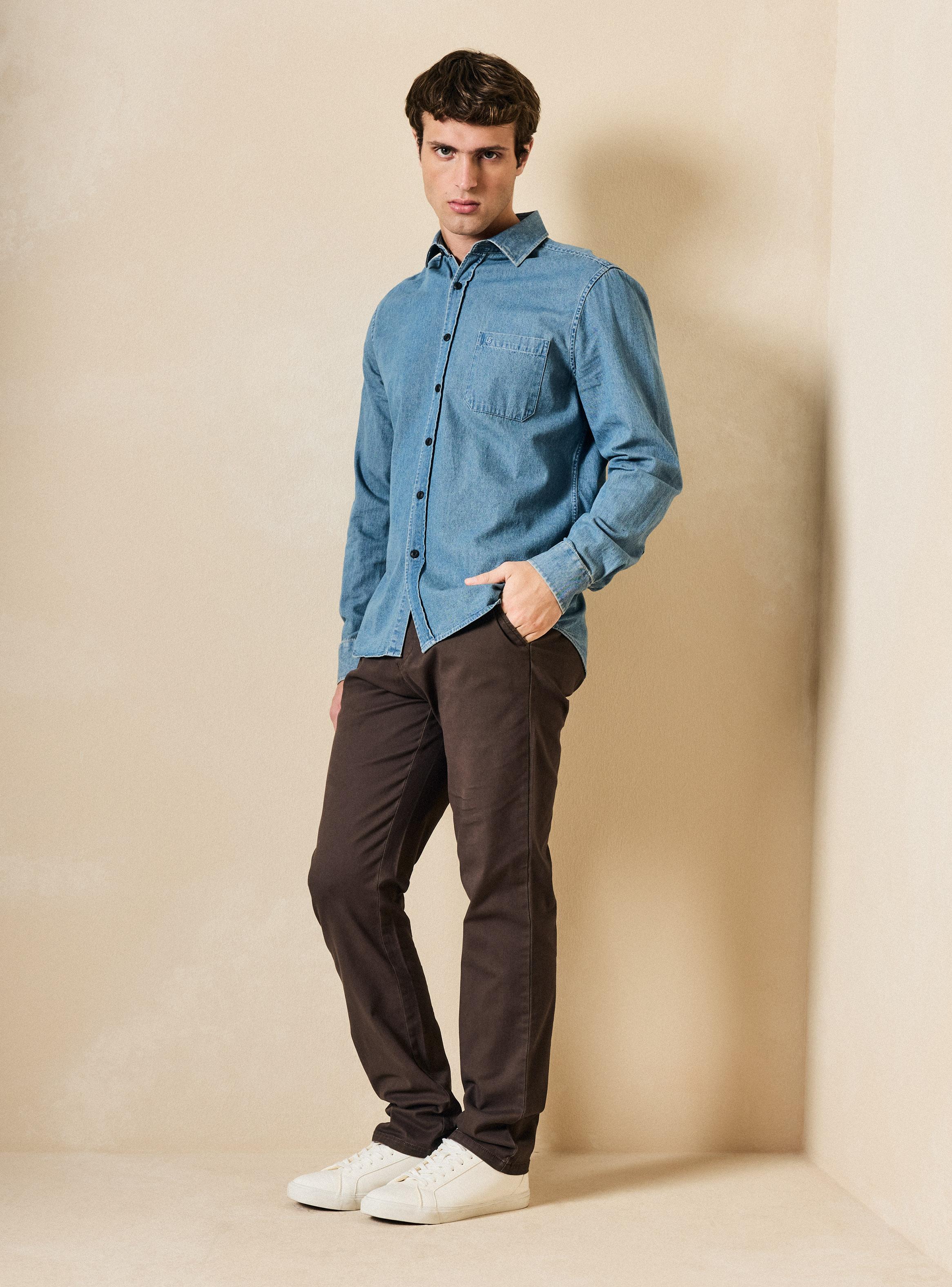 Camisa Denim Básica-4