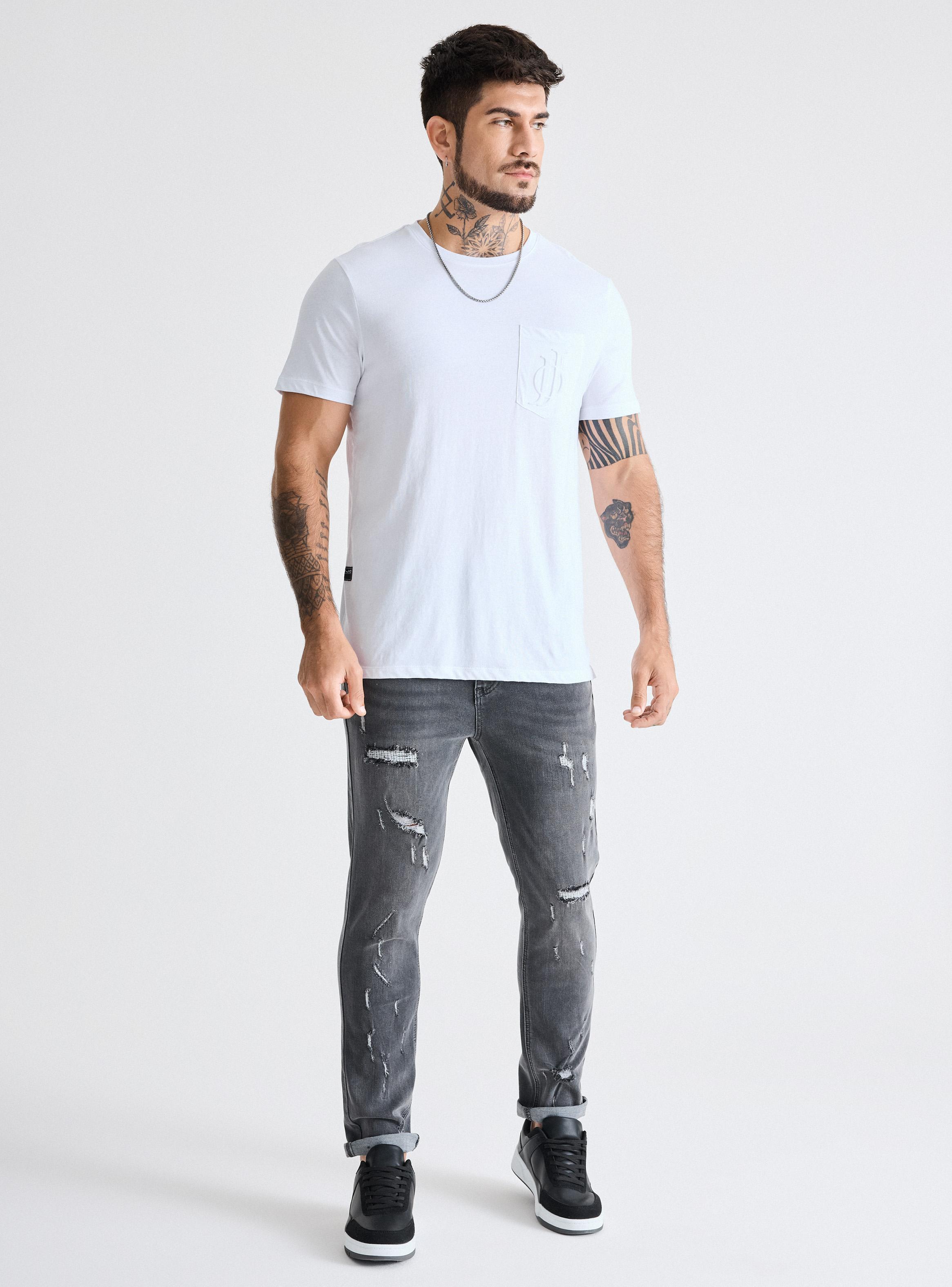 Jeans Full Destroyer Parches Pespunte-4