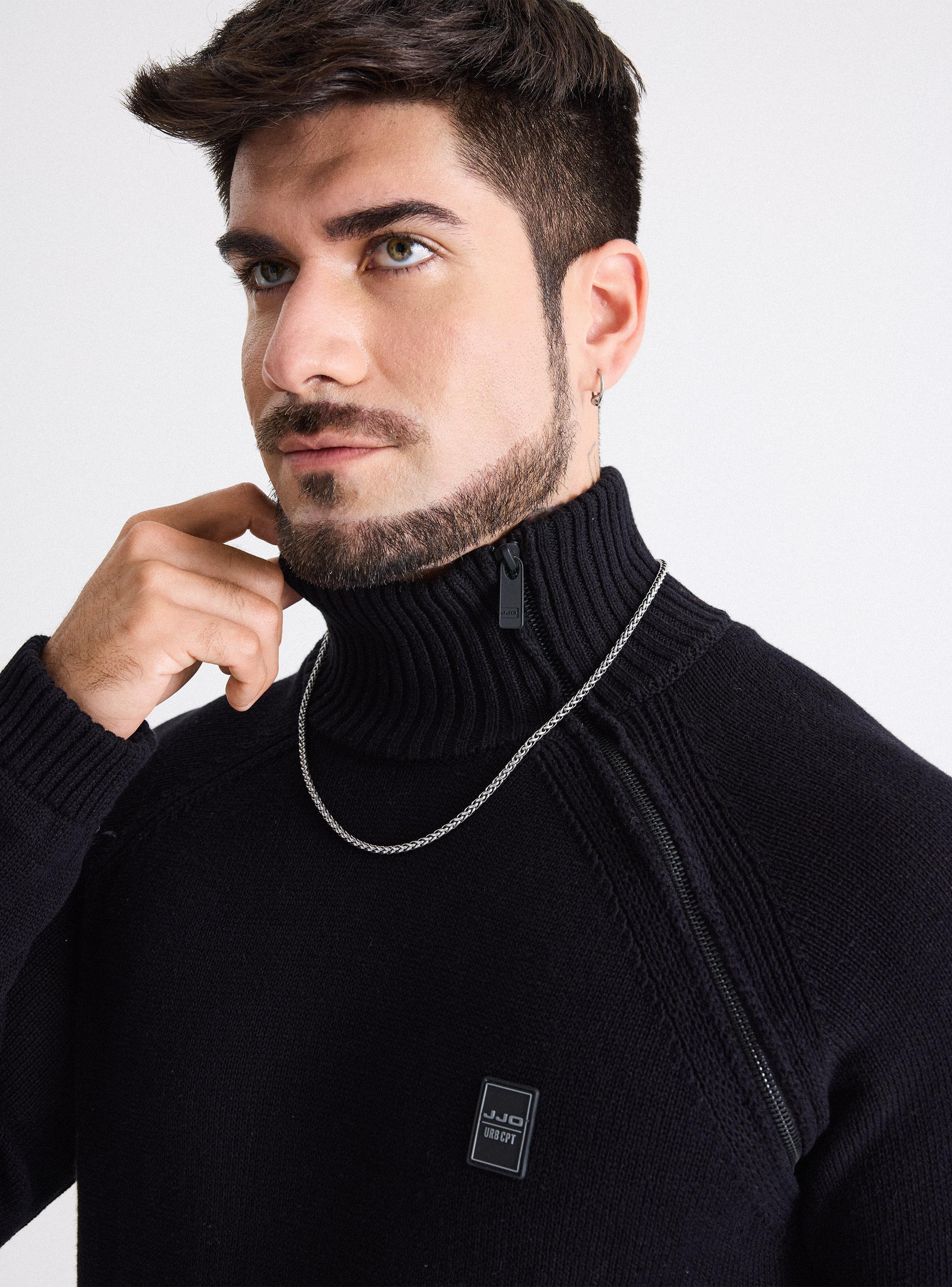 Sweater Cuello Medio con Cierre-2