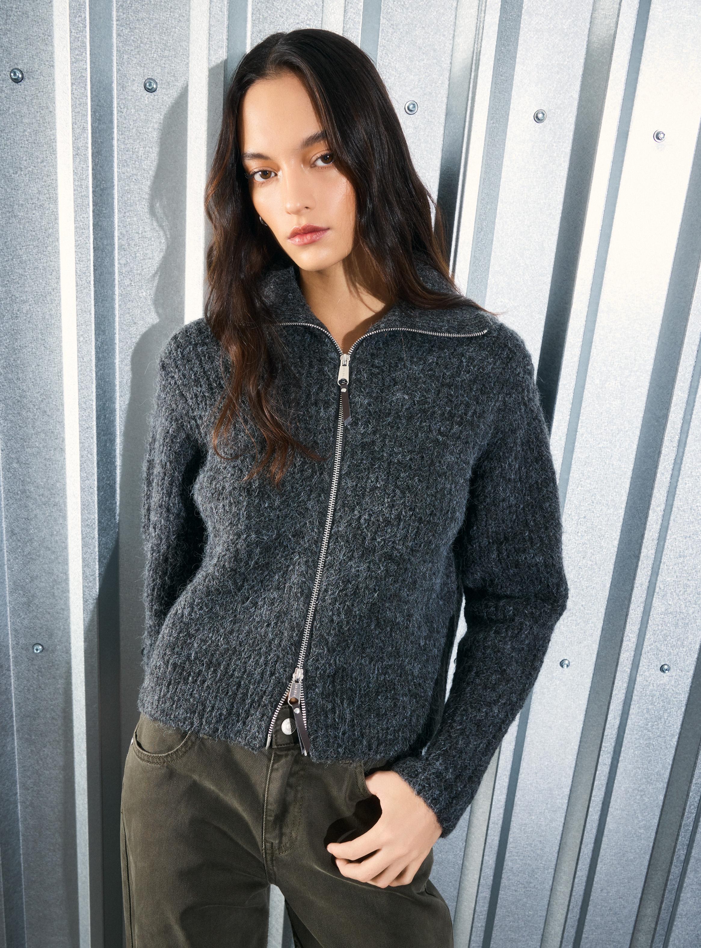 Sweater Tejido Cuello Alto-0