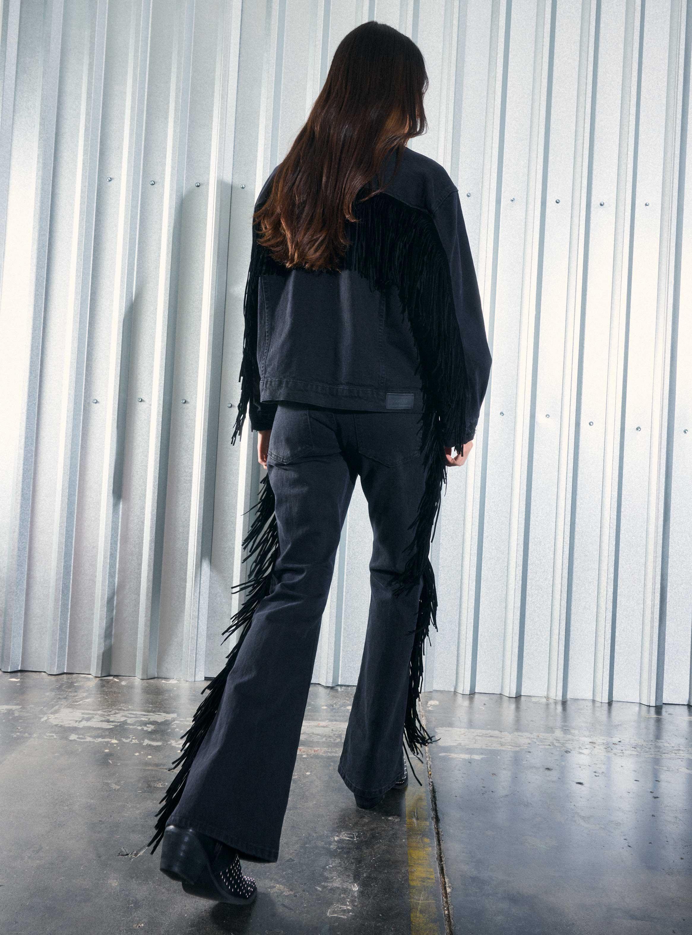 Pantalón Flecos Gamuza-5