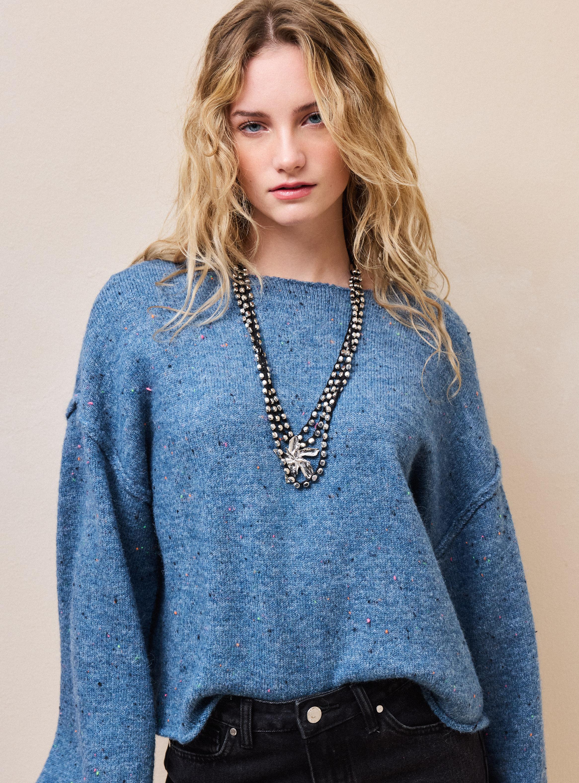 Sweater con Detalles de Colores en Tejido-2