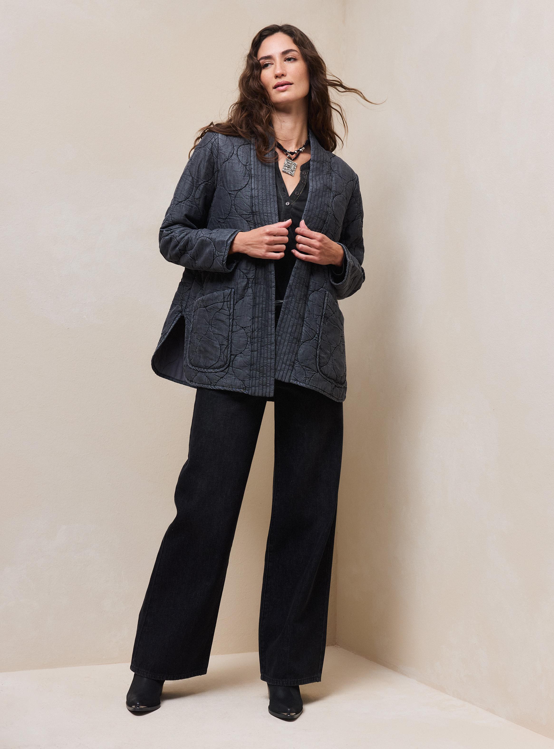 Chaqueta Acolchado Tipo Kimono-4