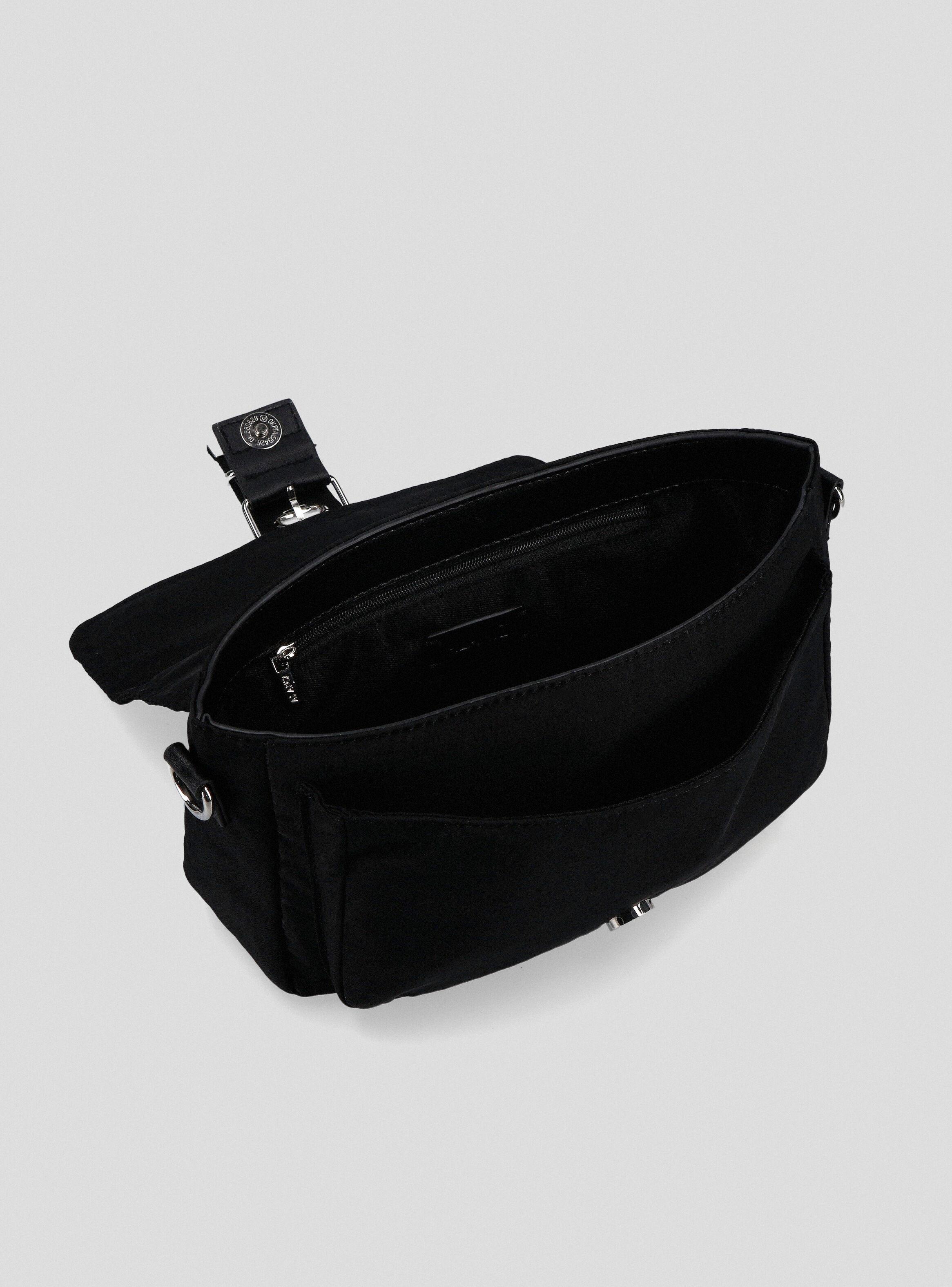 Cartera Crossbody Textil con Hebilla-3