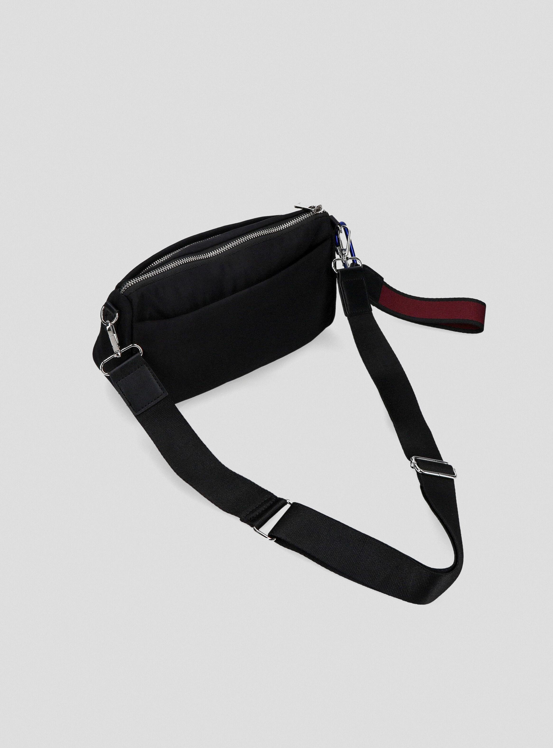 Cartera Crossbody textil con Cierre Metálico-2