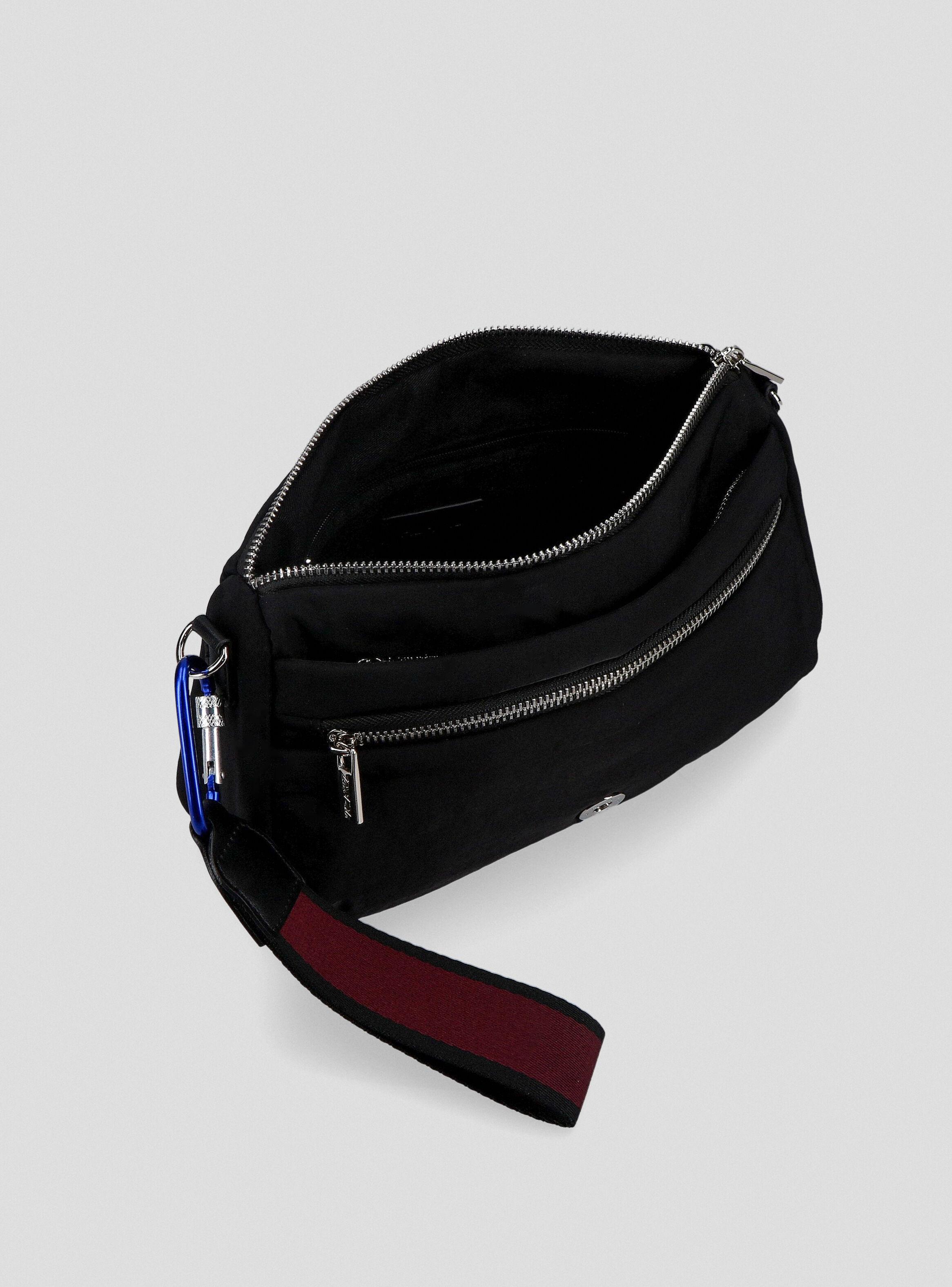 Cartera Crossbody textil con Cierre Metálico-3