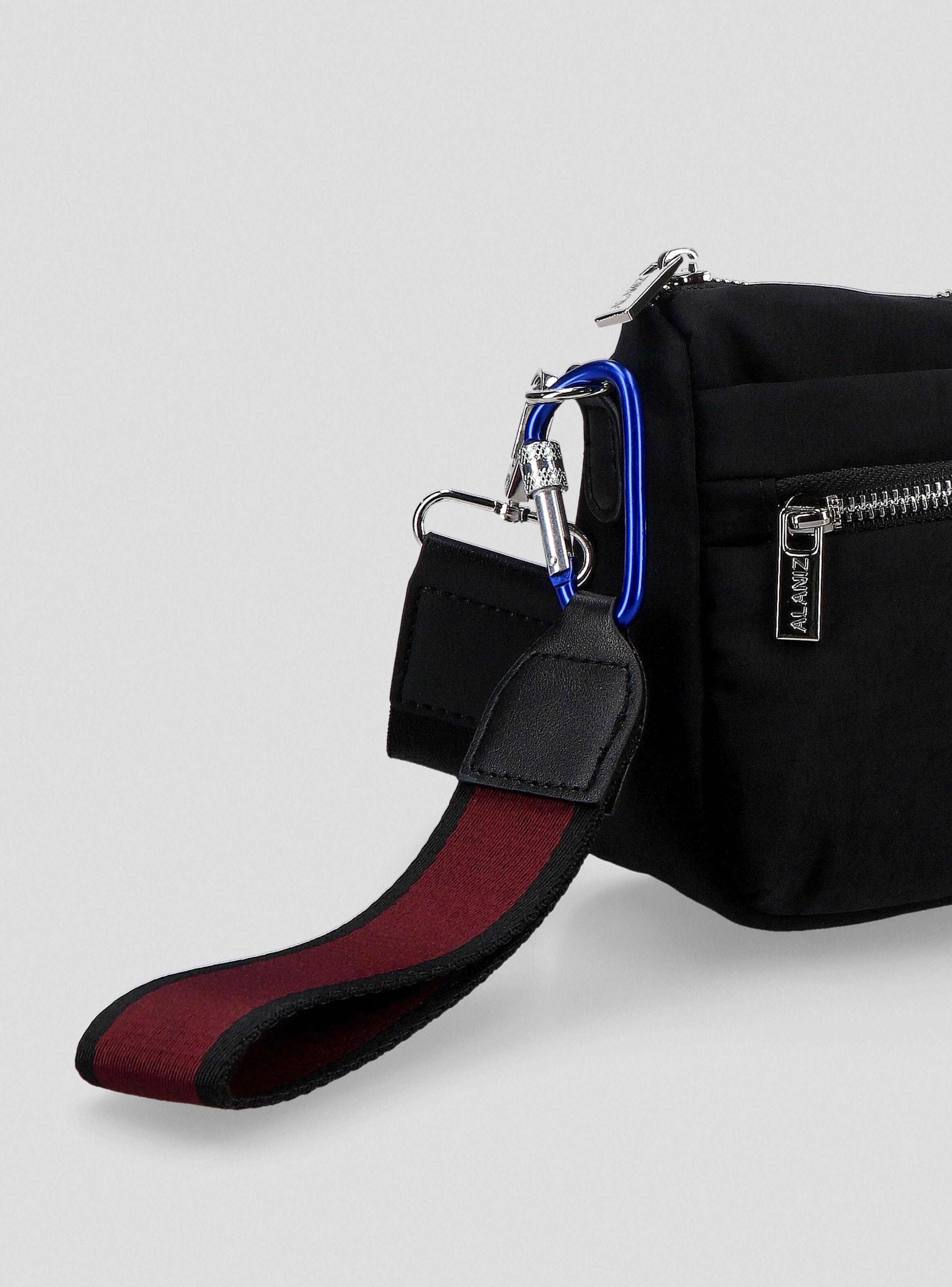 Cartera Crossbody textil con Cierre Metálico-4