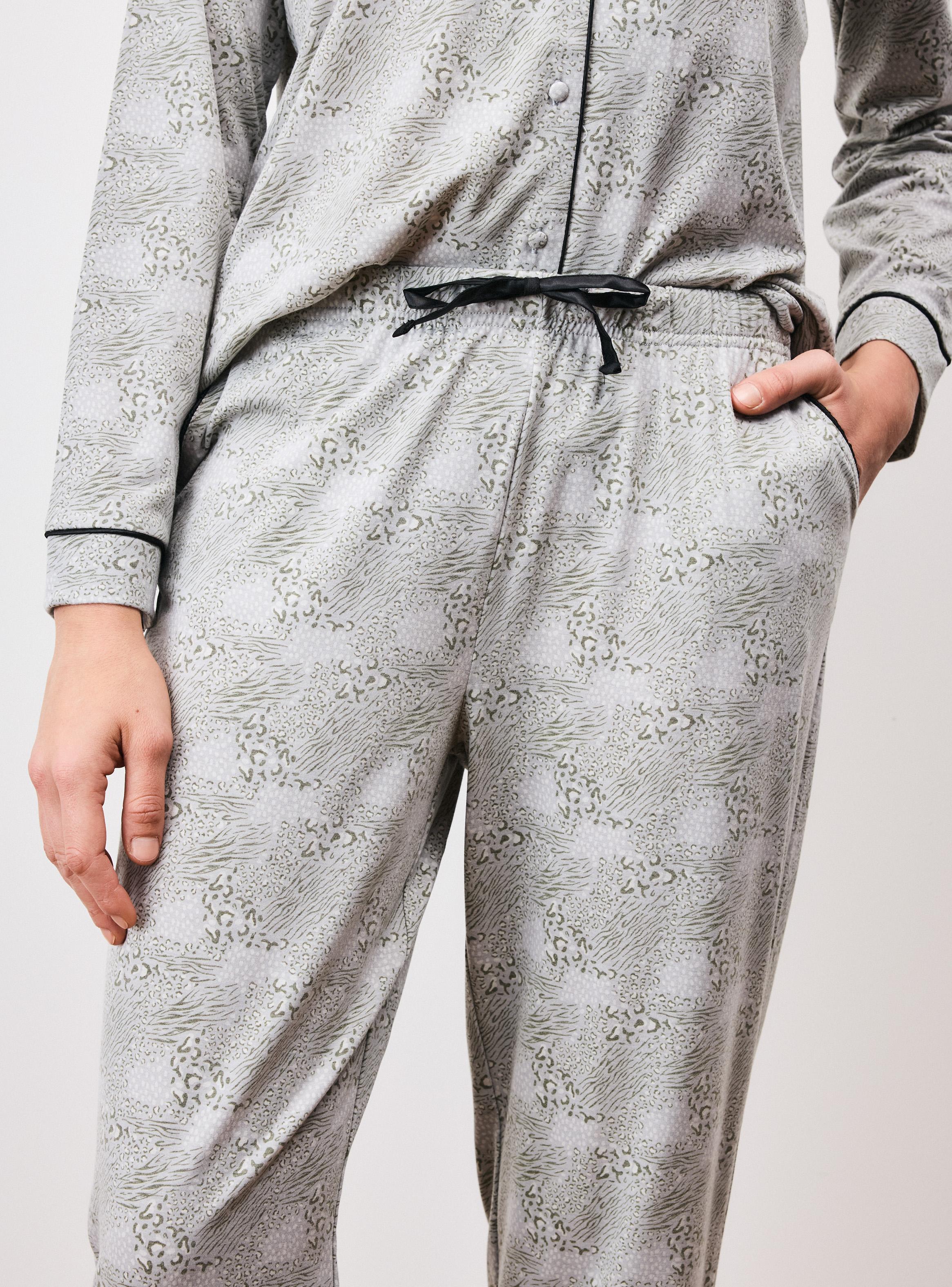 Pijama Camisero con Bolsillo Full Print-3