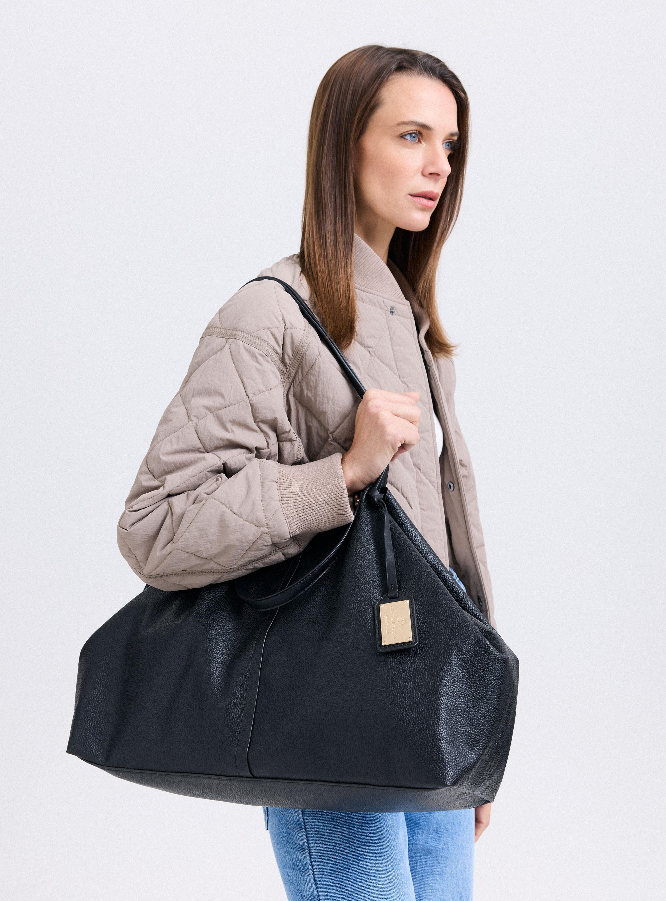 Cartera Tote Textura Grano-5