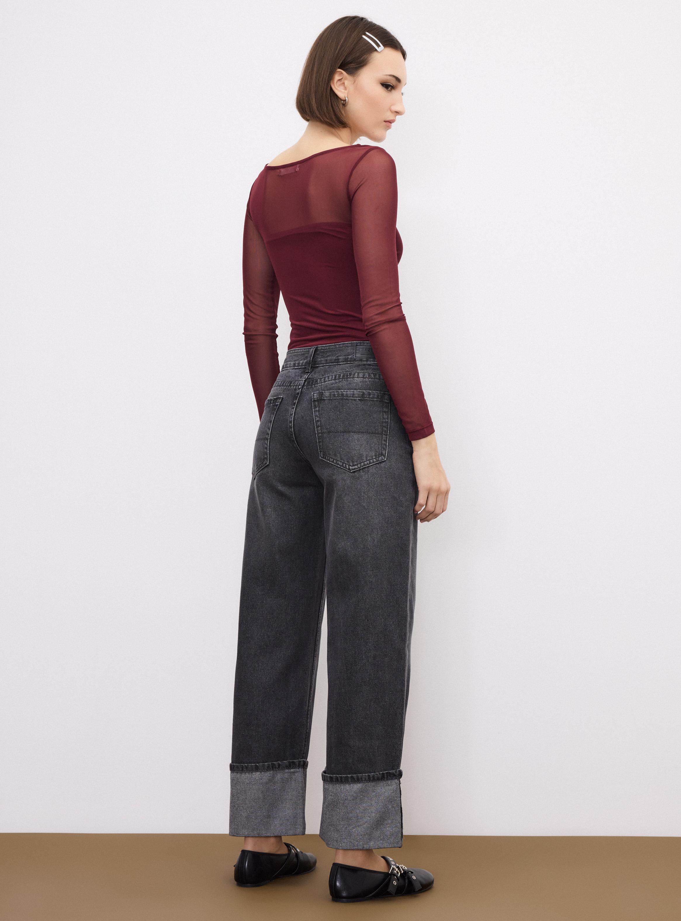 Jeans Wide Leg Basta Roll Up-5