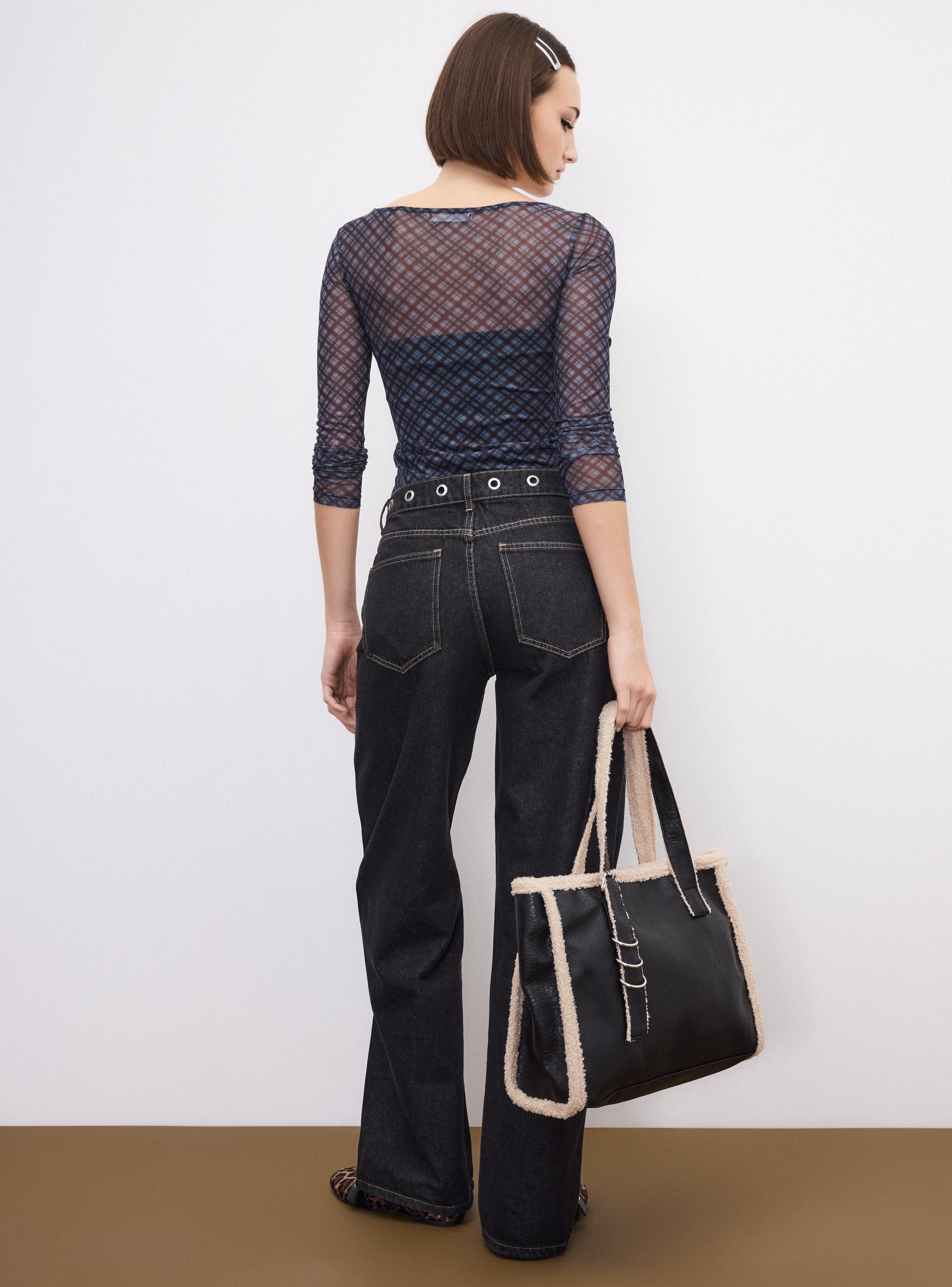 Jeans Straight Ojetillos Pretina-5