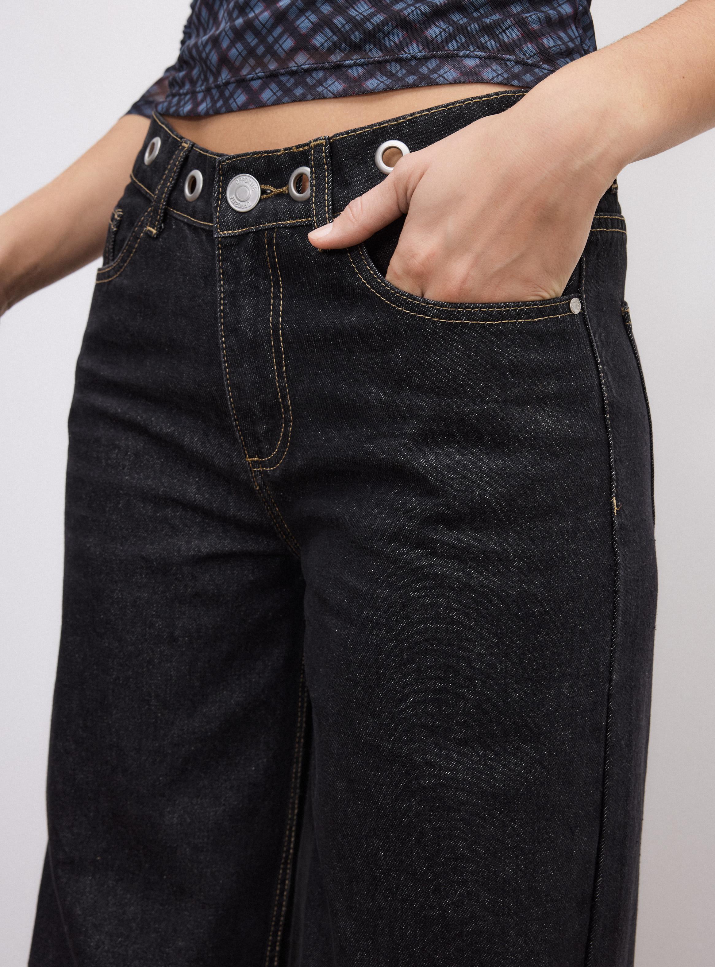 Jeans Straight Ojetillos Pretina-2