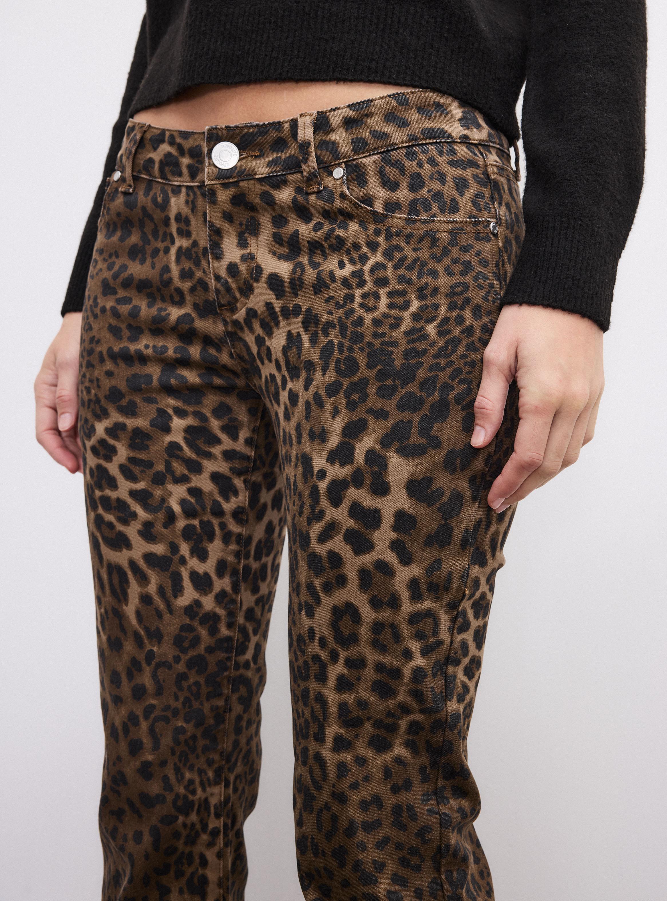 Jeans Flare Animal Print Tiro Bajo-2