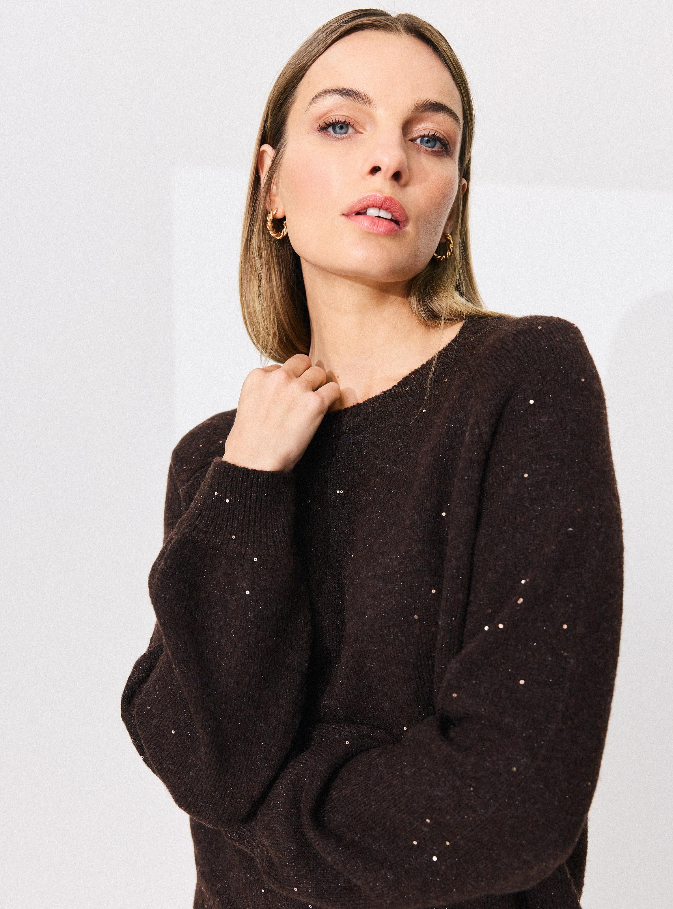 Sweater con Mini Lentejuelas en Hilado-2
