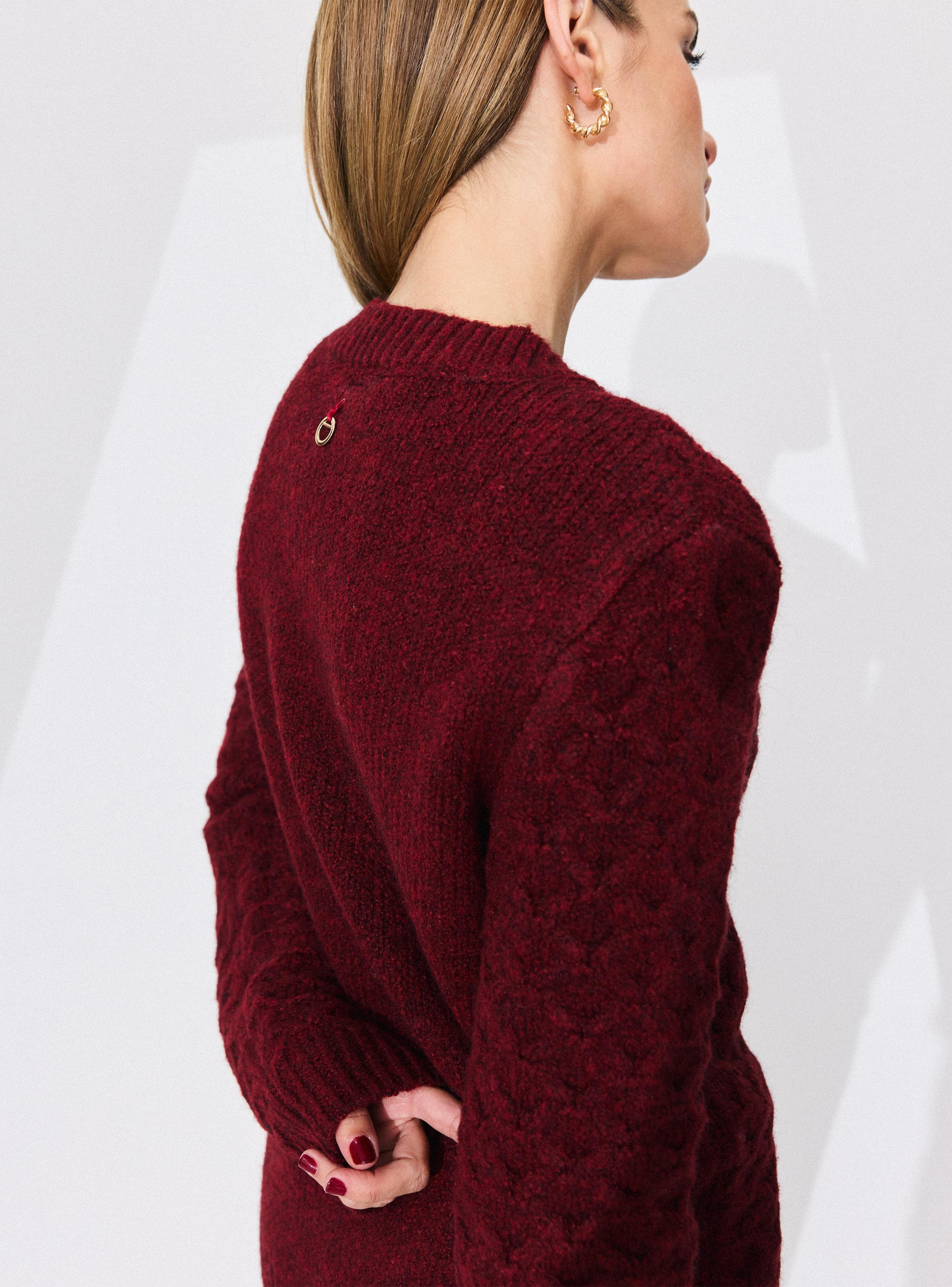 Sweater con Lana y Diseño de Trenza Central-3
