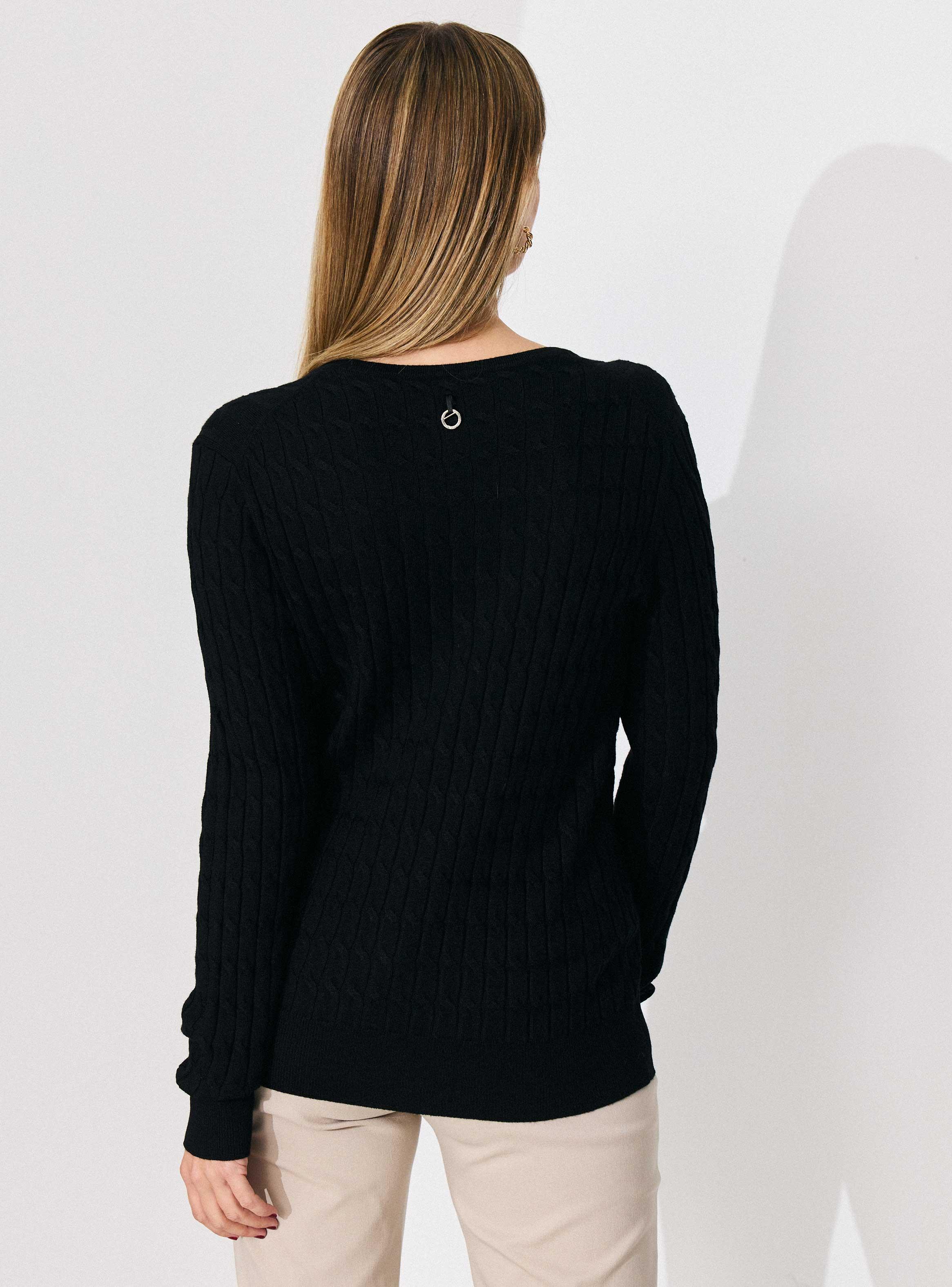 Sweater Básico Trenzado-1