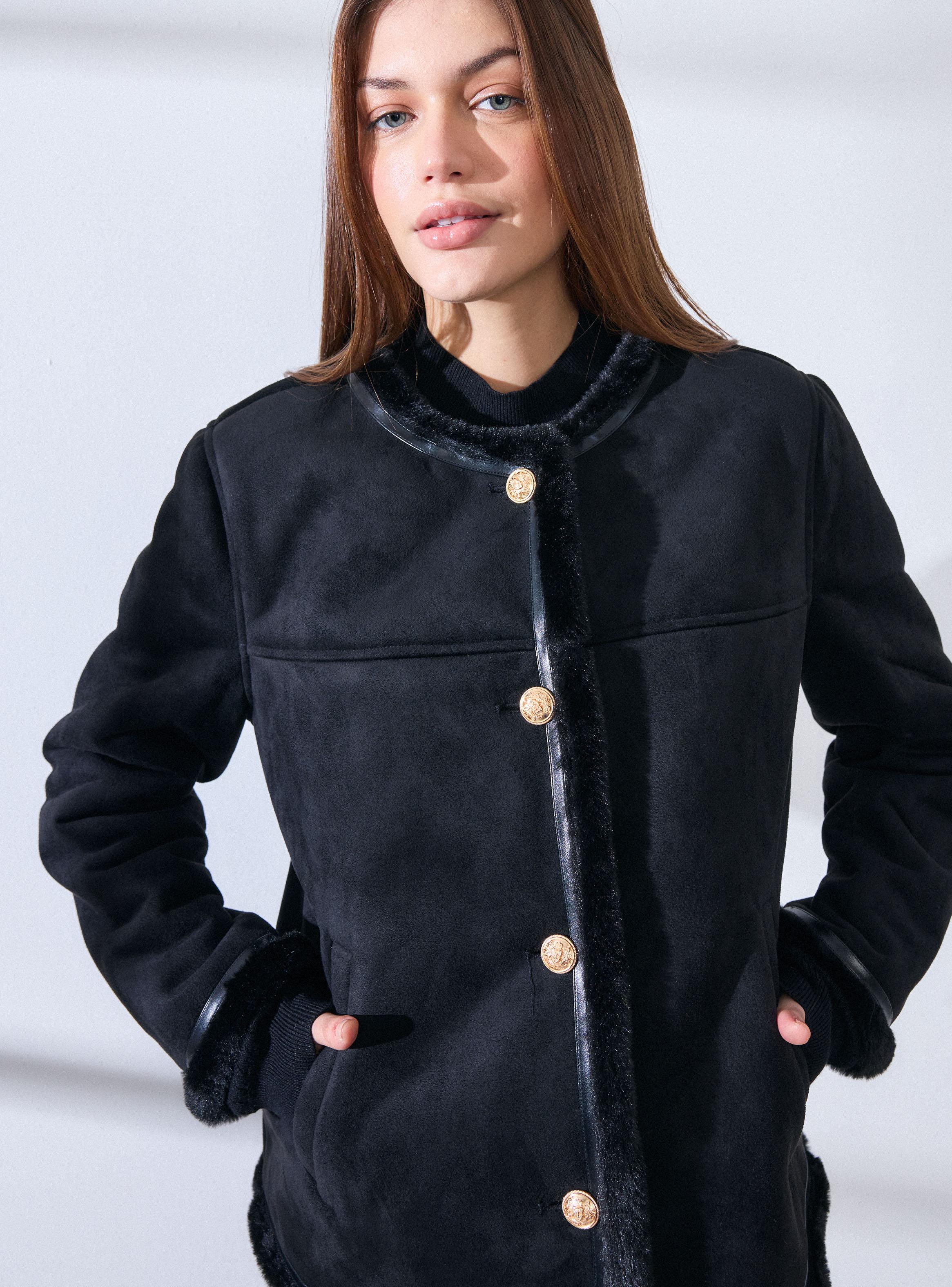 Chaqueta Agamuzada con Forro de Sherpa-2
