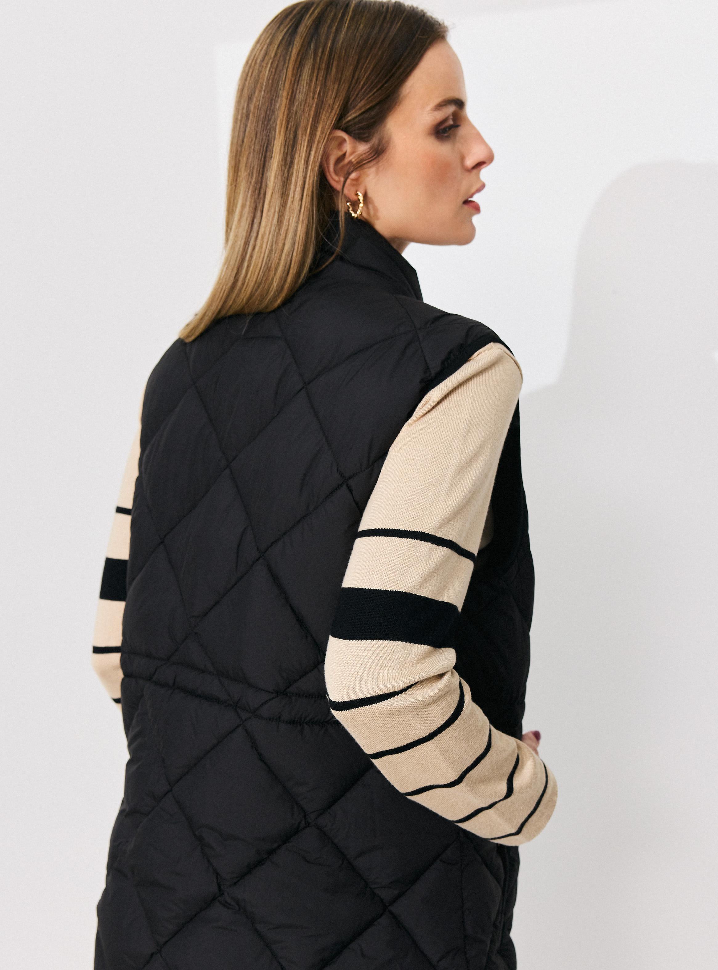 Parka sin Mangas con Cintura Ajustable-3