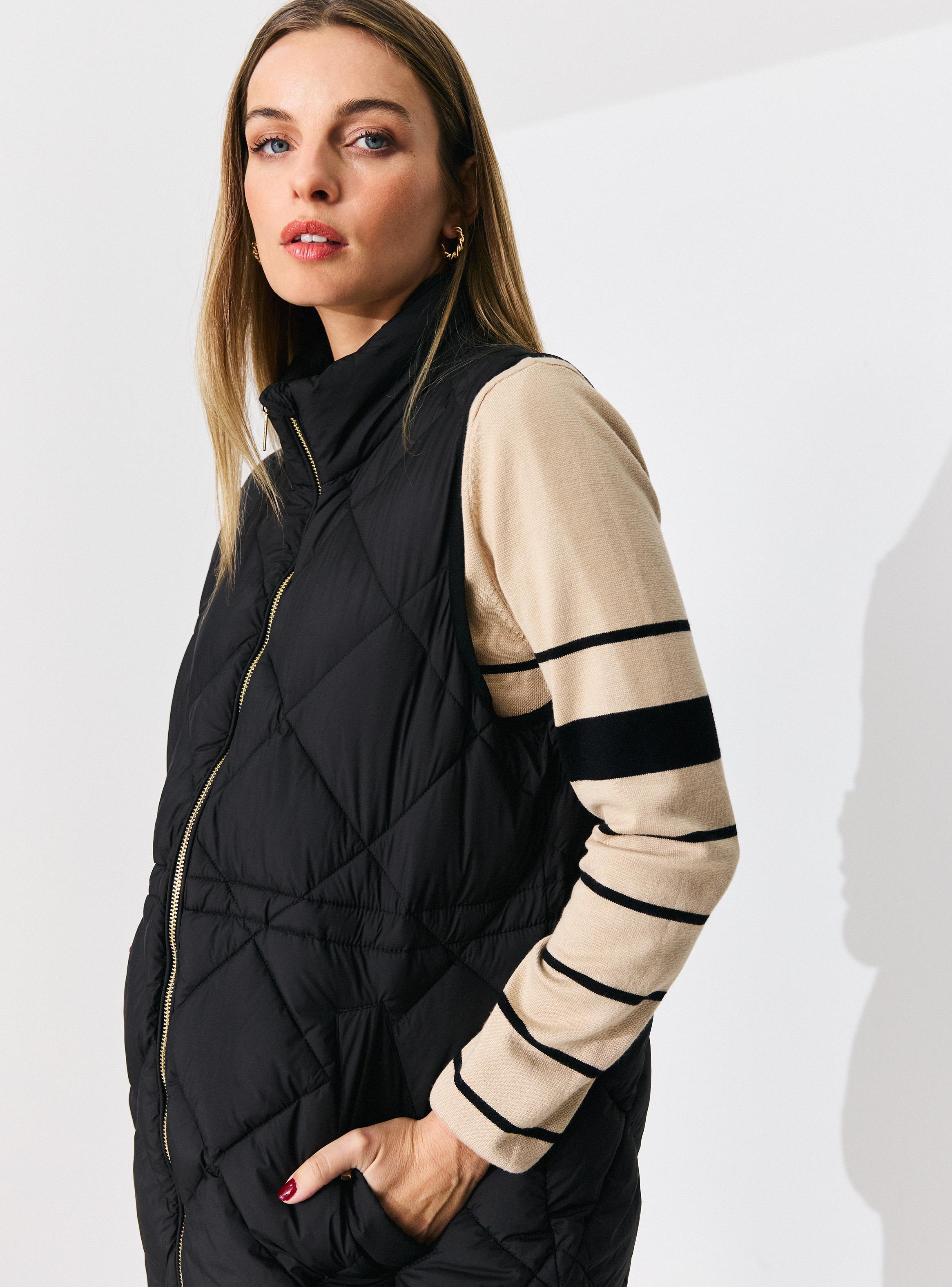Parka sin Mangas con Cintura Ajustable-2