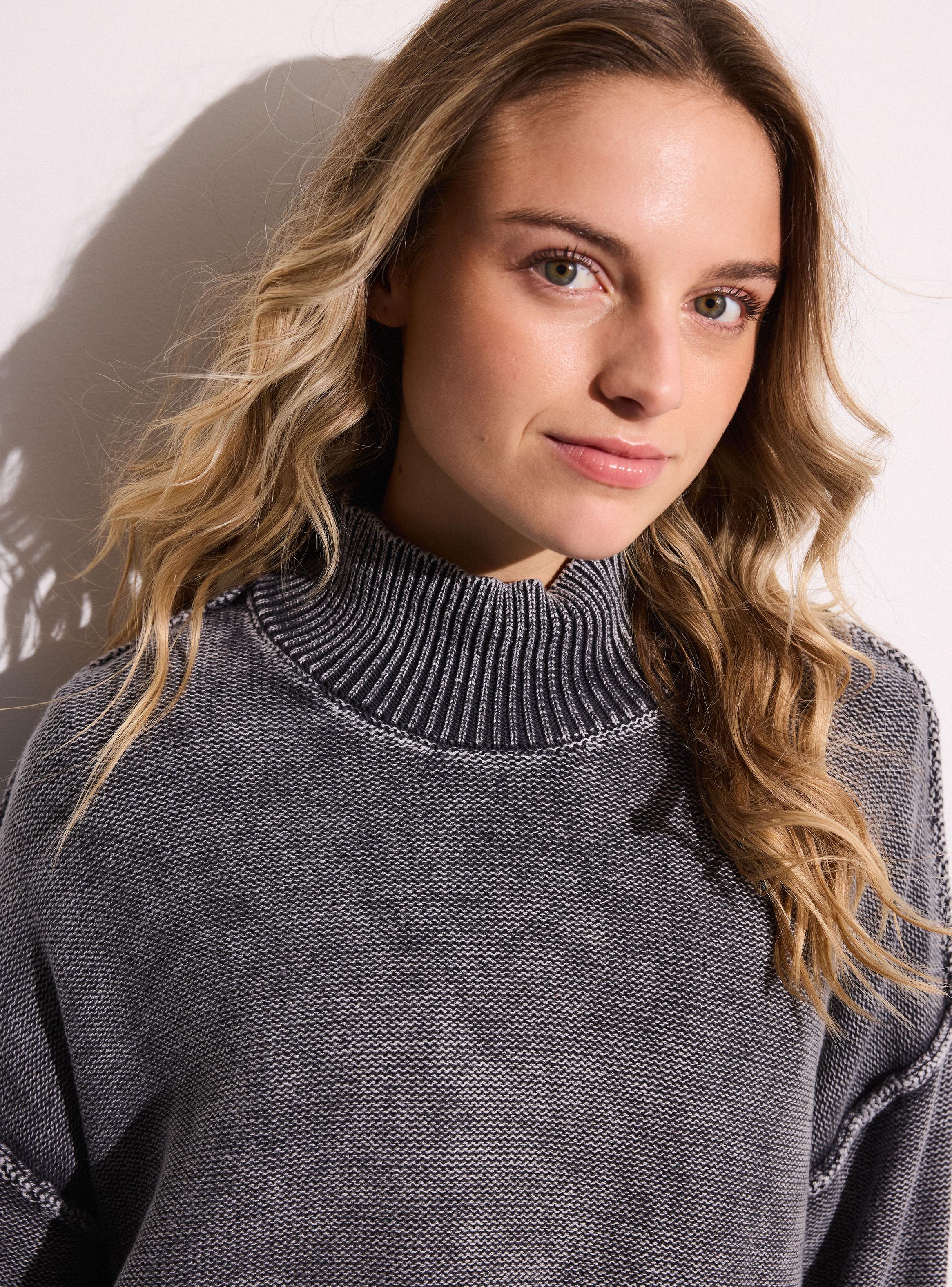 Sweater con Lavado Desteñido-3