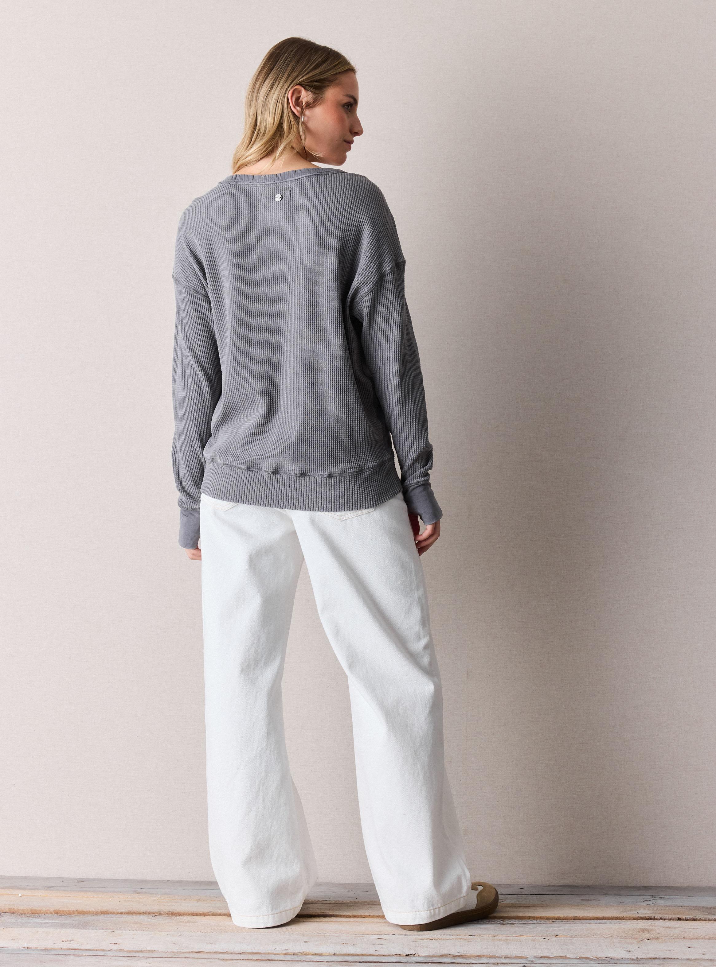 Polera Cuello V con Look Suelto-5