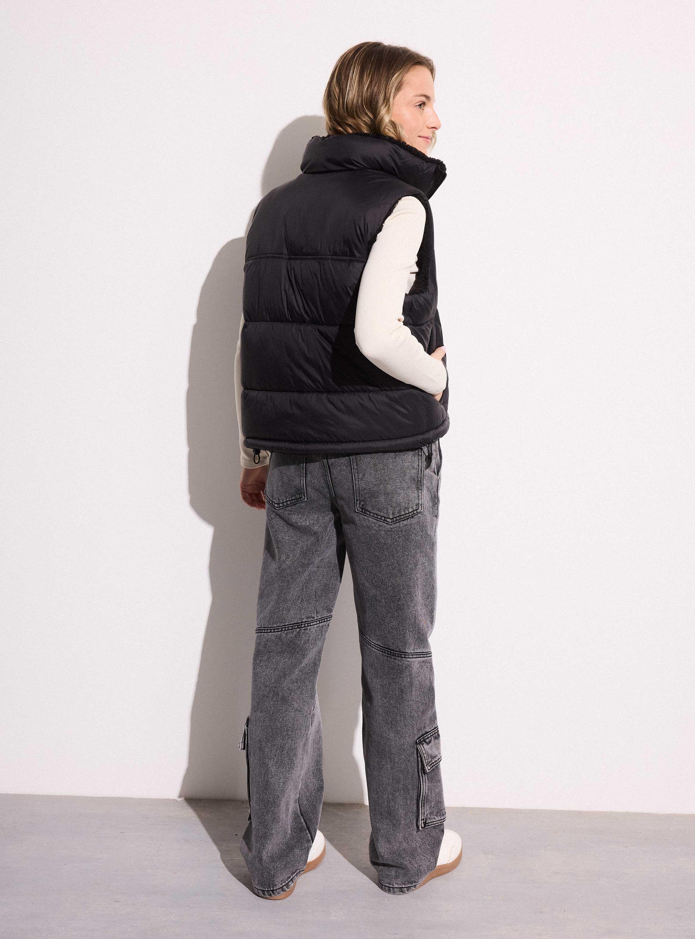 Chaqueta Reversible sin Mangas-5