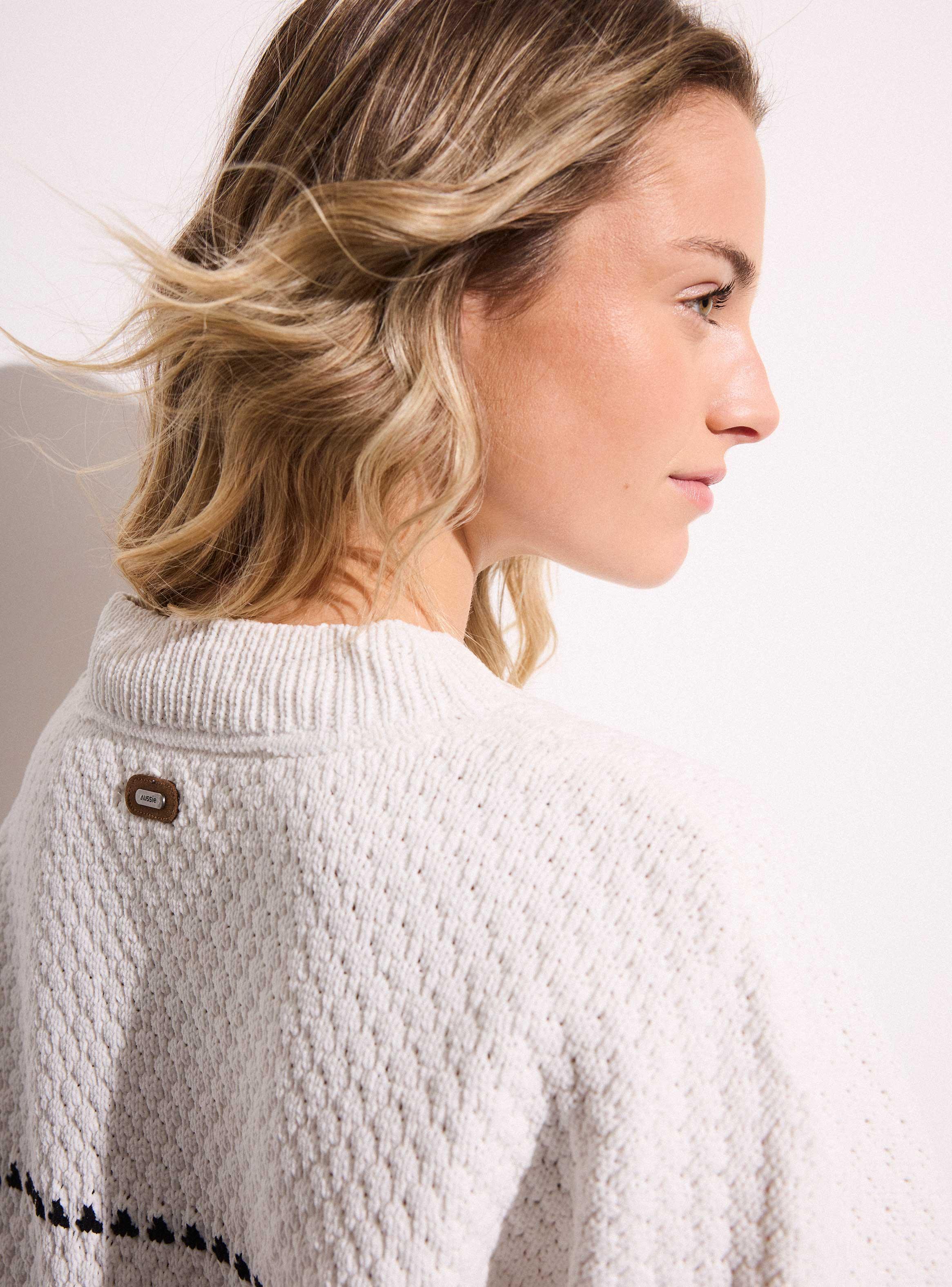Sweater Rayado Tela Chenille-3