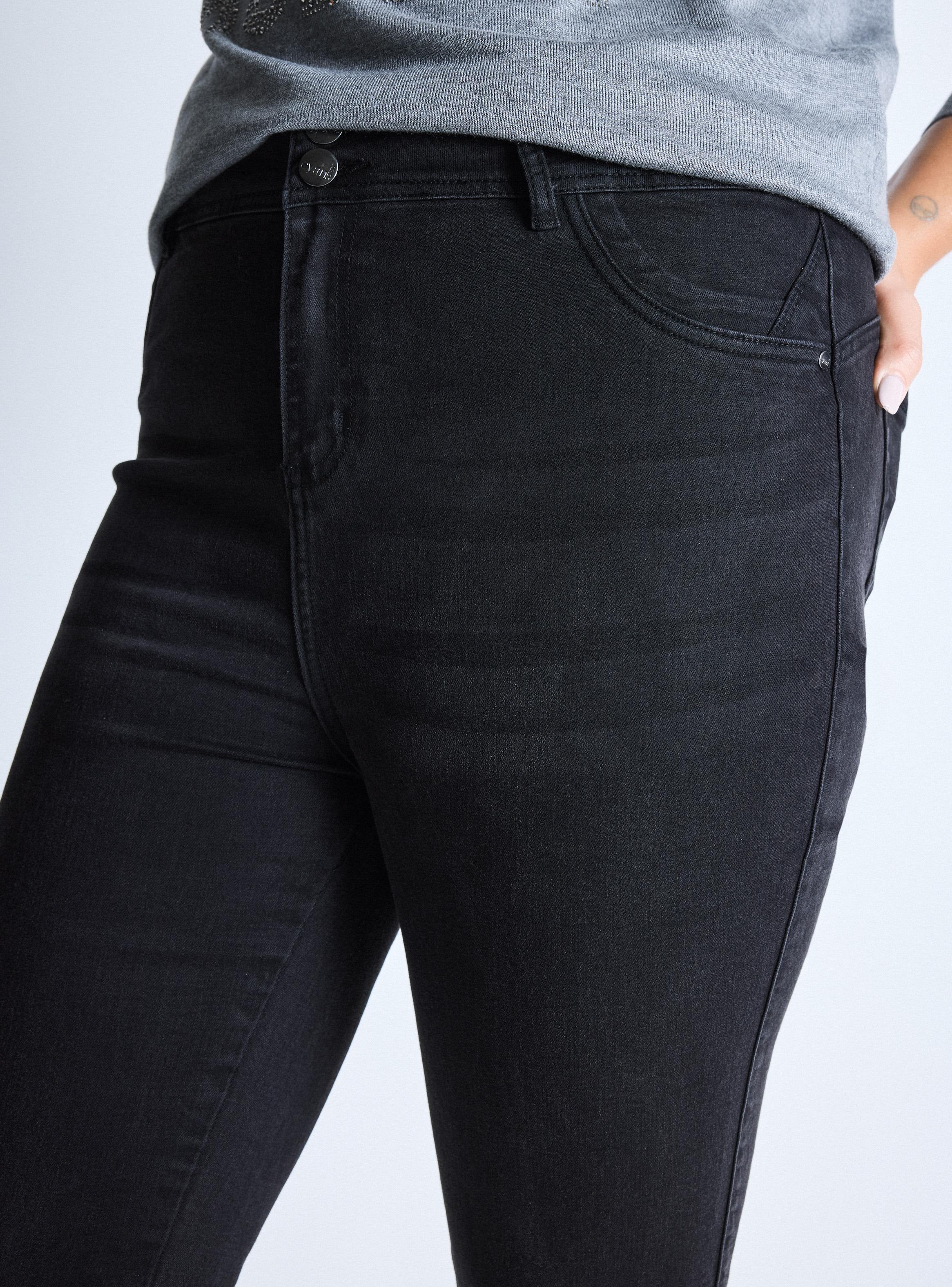 Jeans Skinny Pretina Control Abdomen Curvy-2