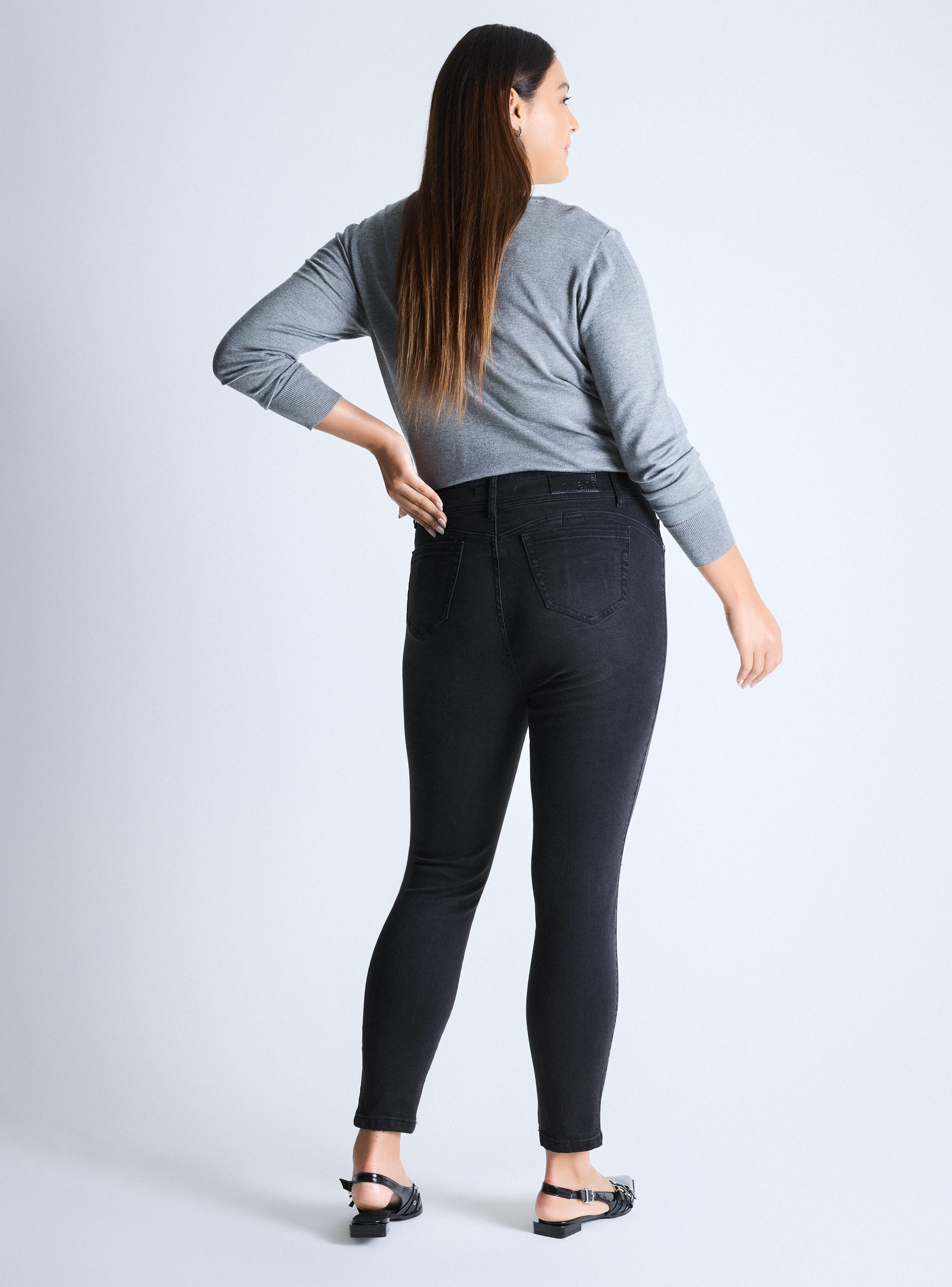 Jeans Skinny Pretina Control Abdomen Curvy-5