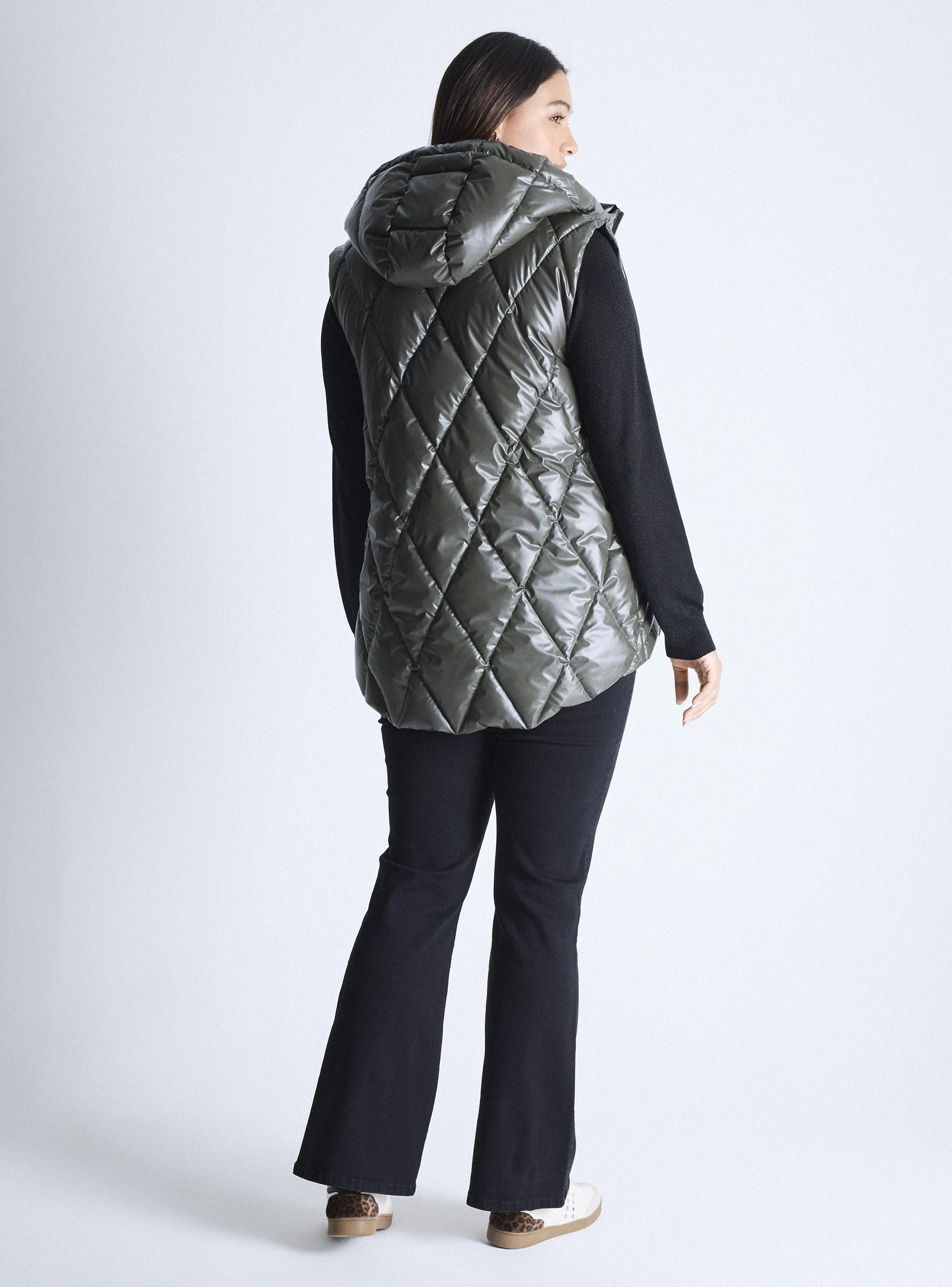 Parka Quilt Sin Mangas Capucha Curvy-5