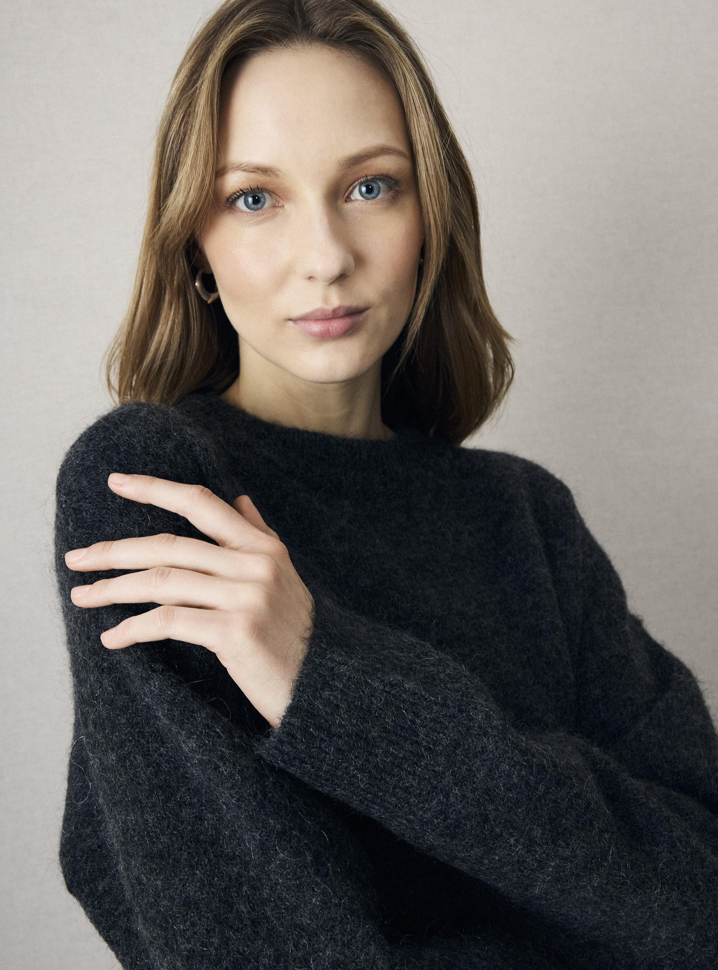 Sweater Tweed con Lana Cuello Redondo-2
