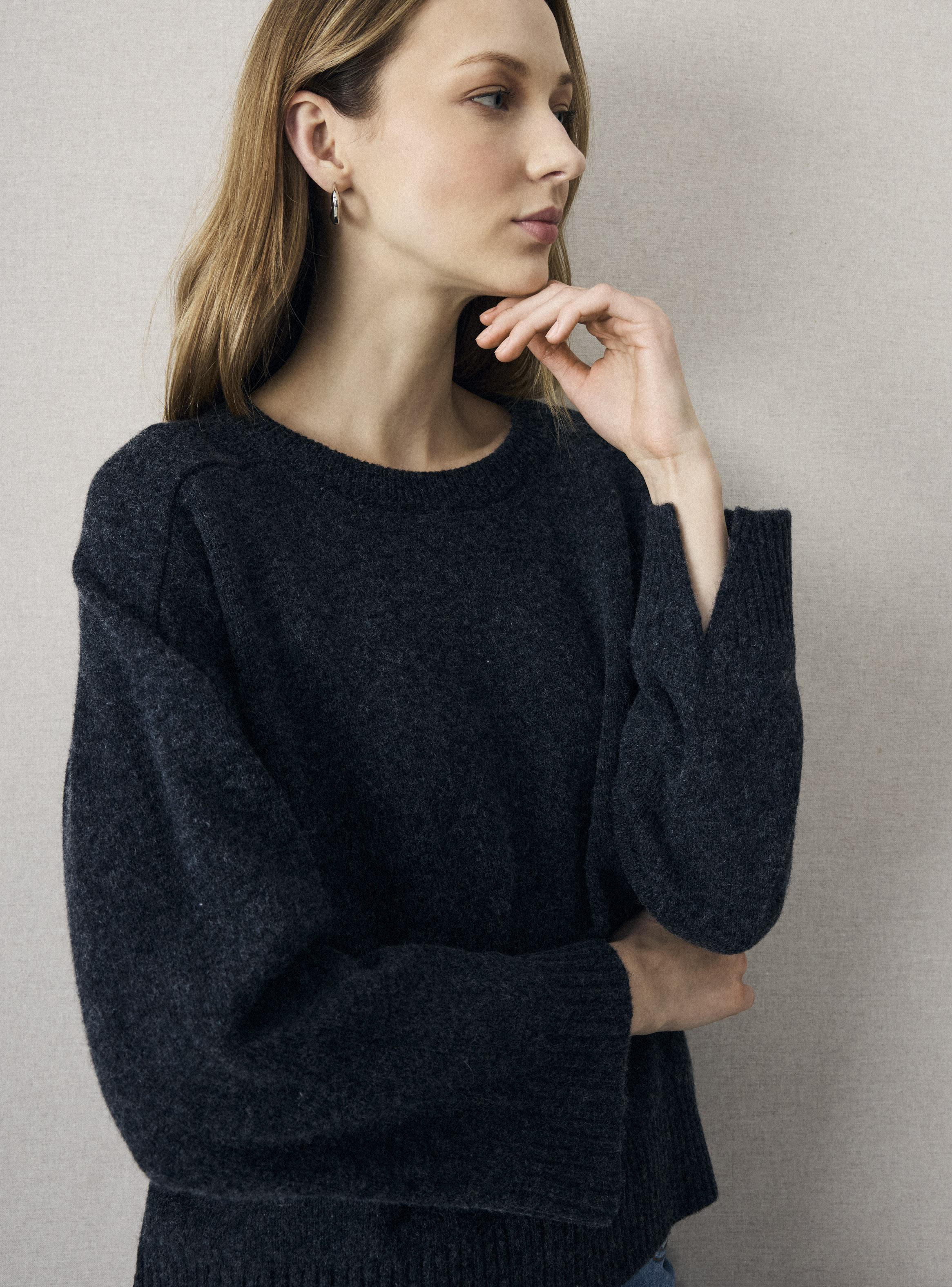 Sweater de Lana Cuello Redondo-3