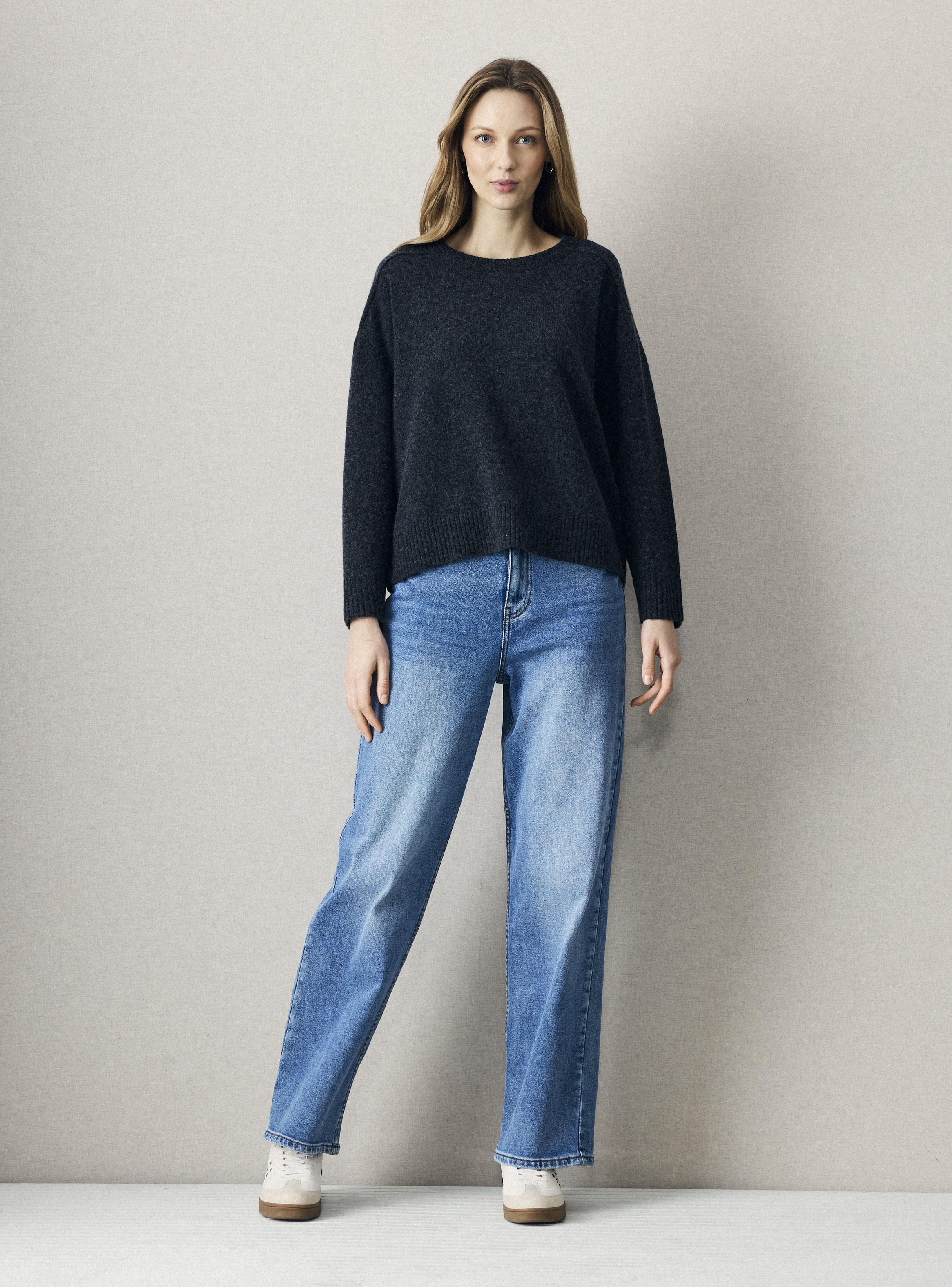 Sweater de Lana Cuello Redondo-4