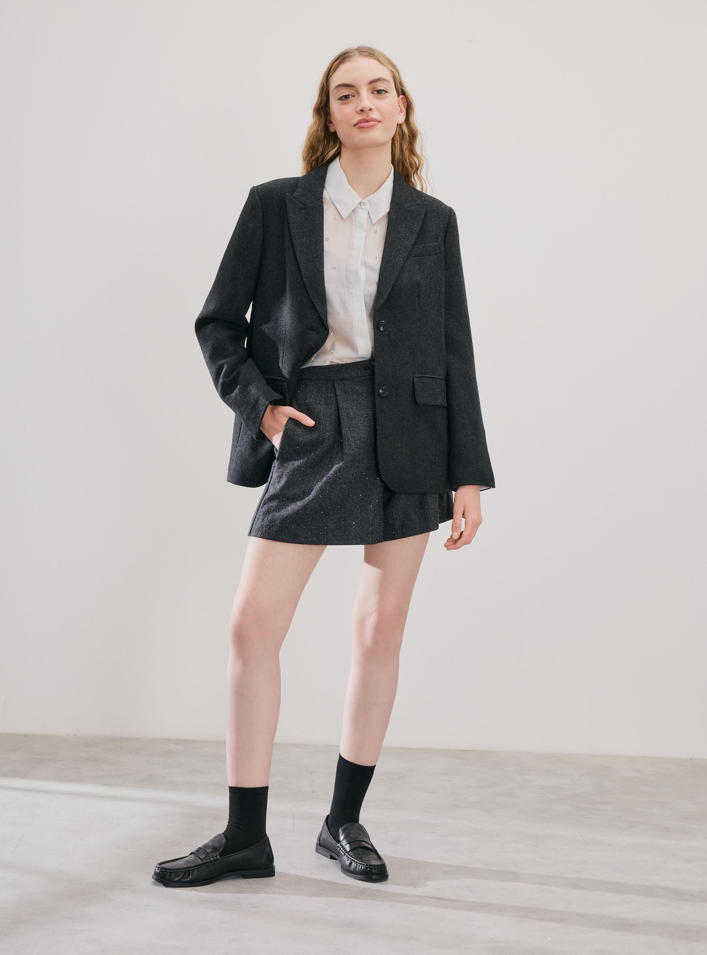 Blazer Camisera con Aplicación Joya-4