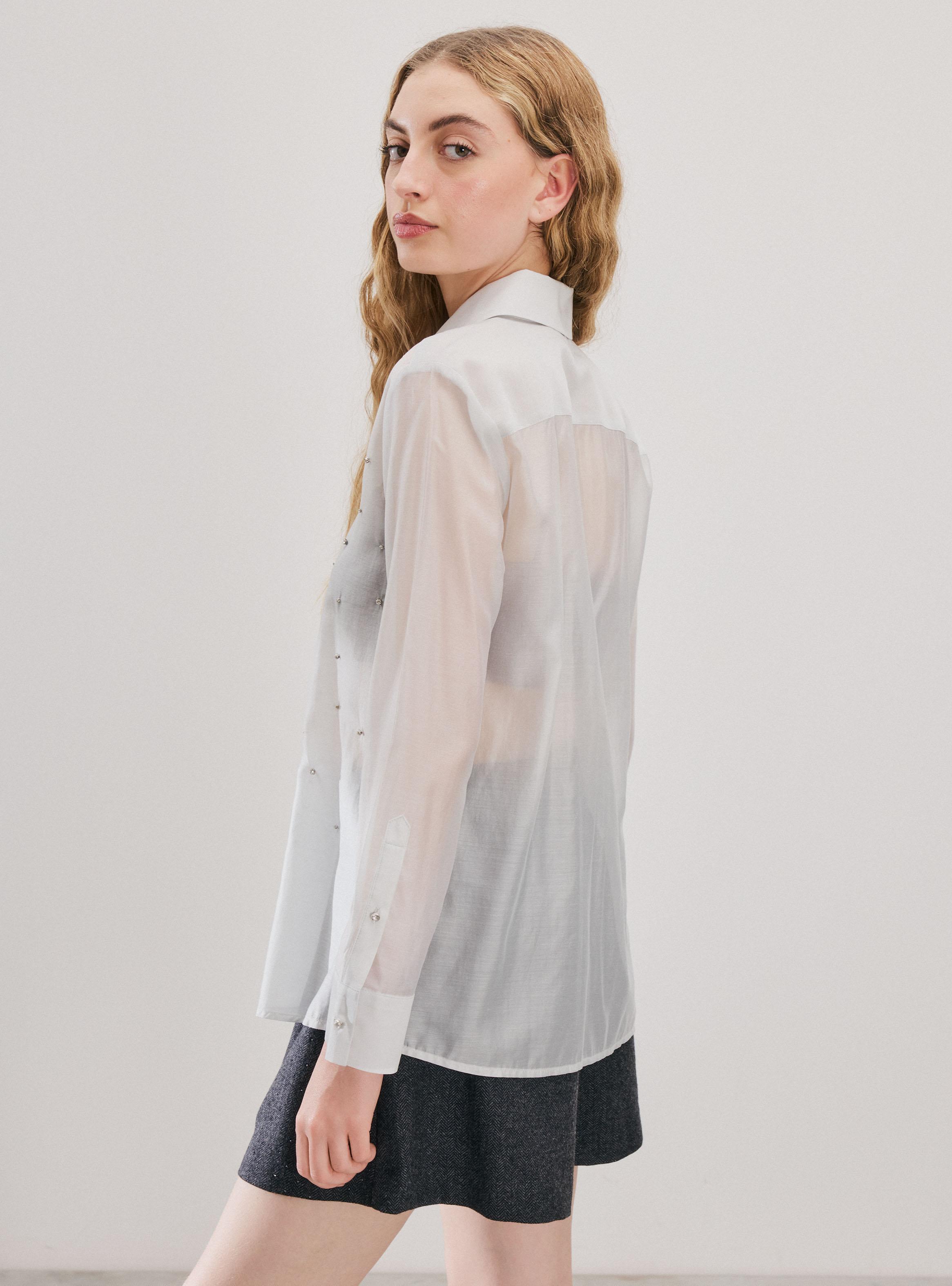Blazer Camisera con Aplicación Joya-1