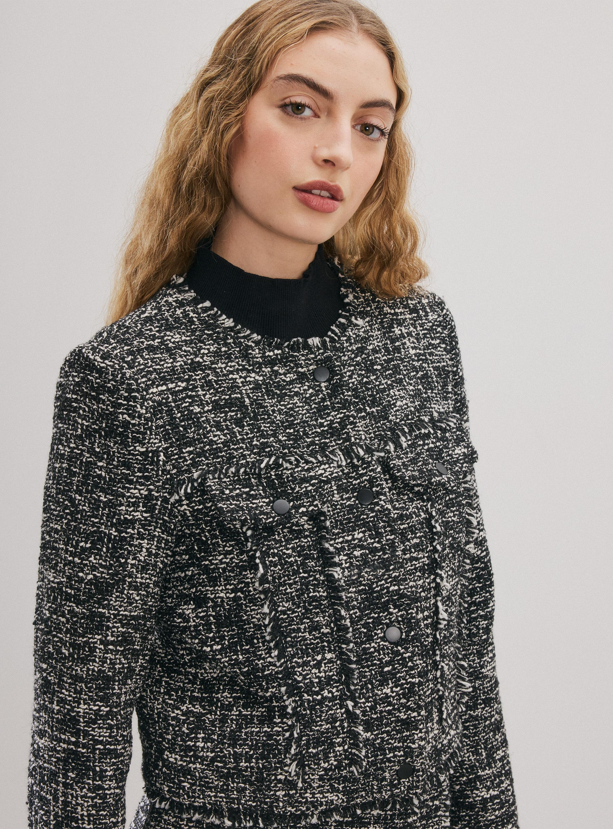 Chaqueta Tracker Tweed con Botones-3