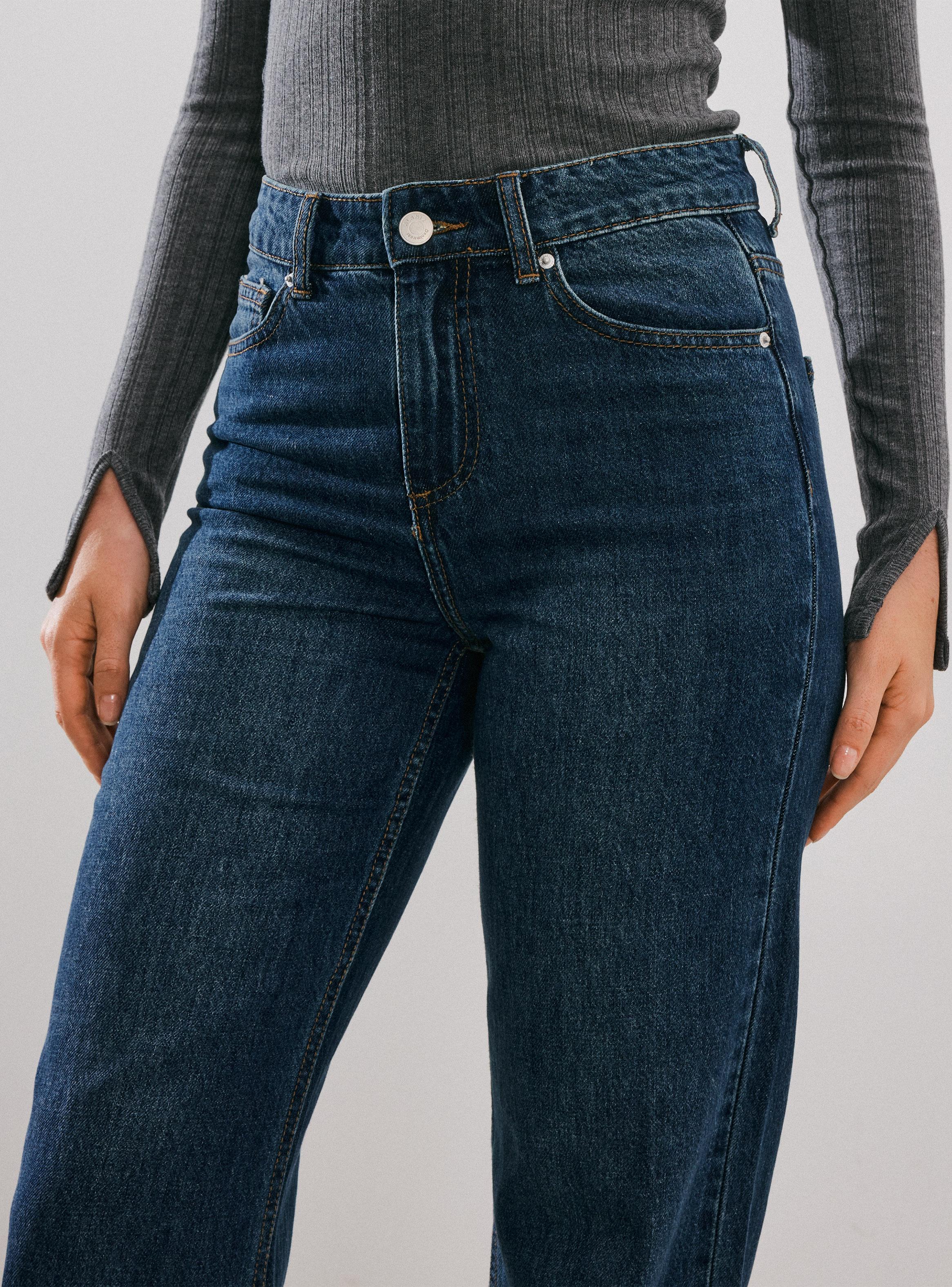 Jeans Straight Lavado Clásico-2