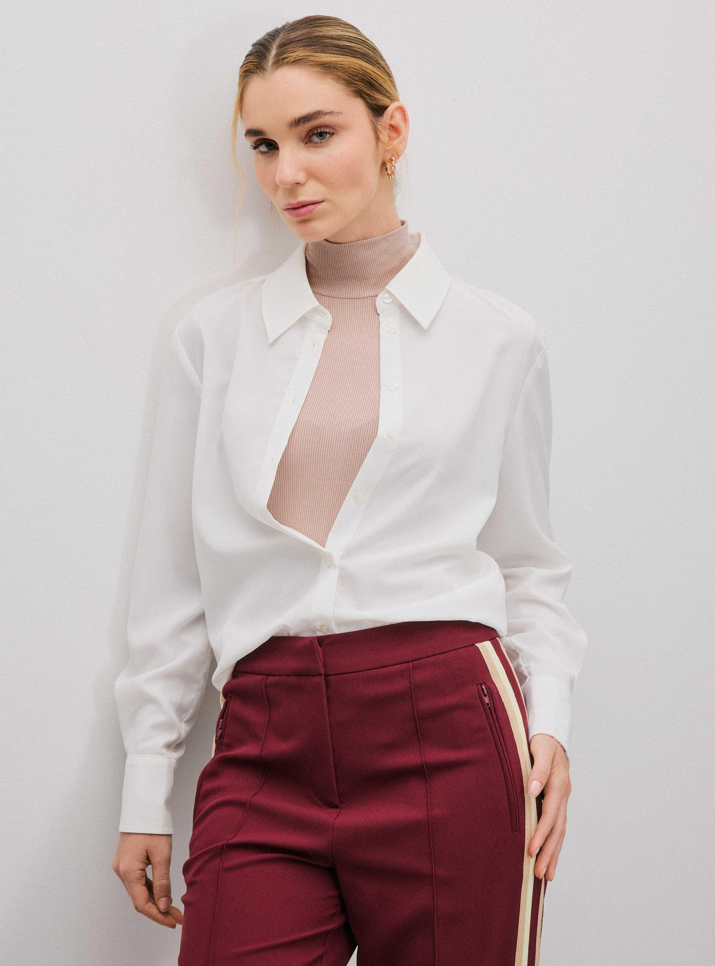 Blusa Camisera con Botones-0