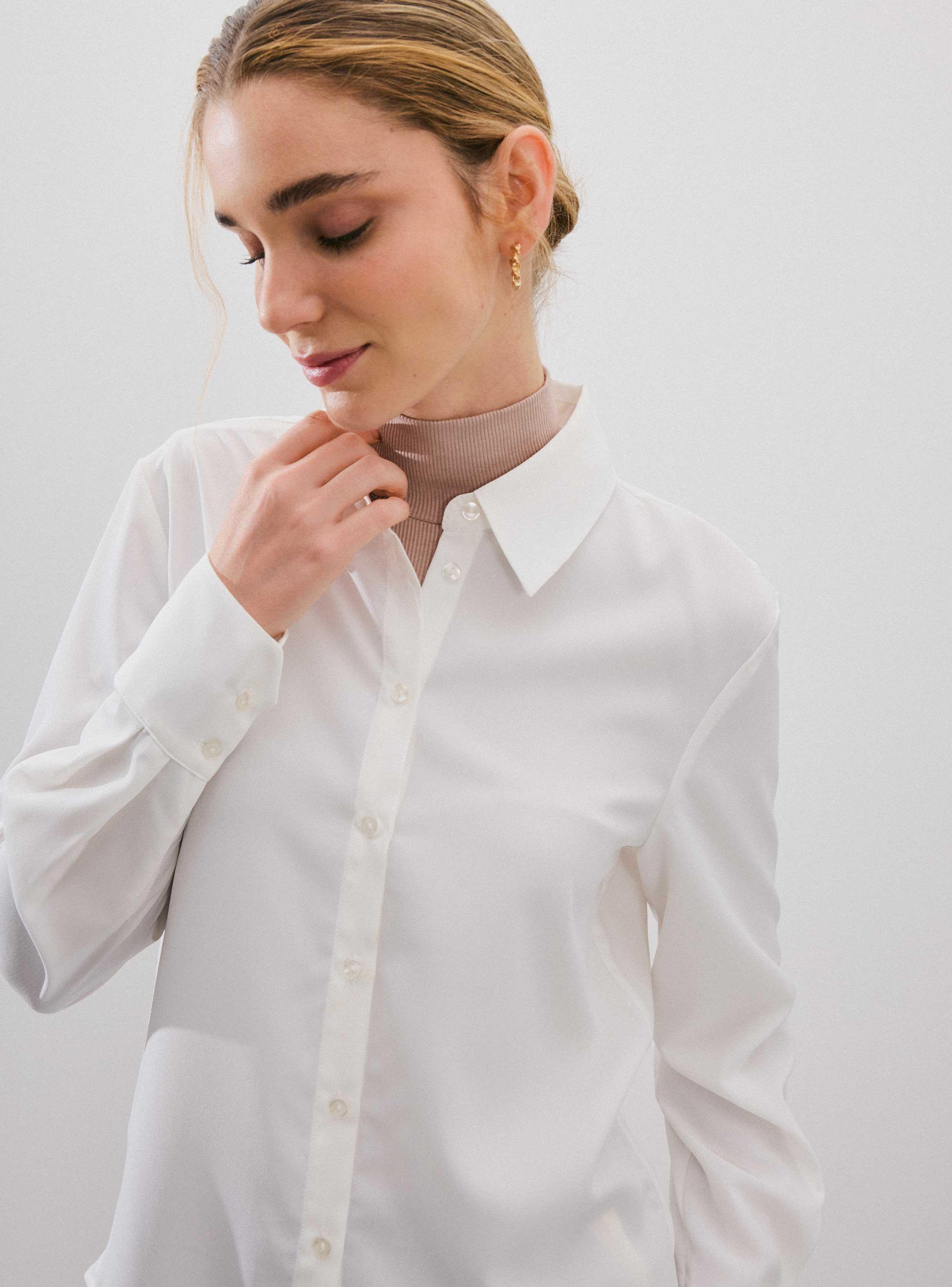 Blusa Camisera con Botones-3