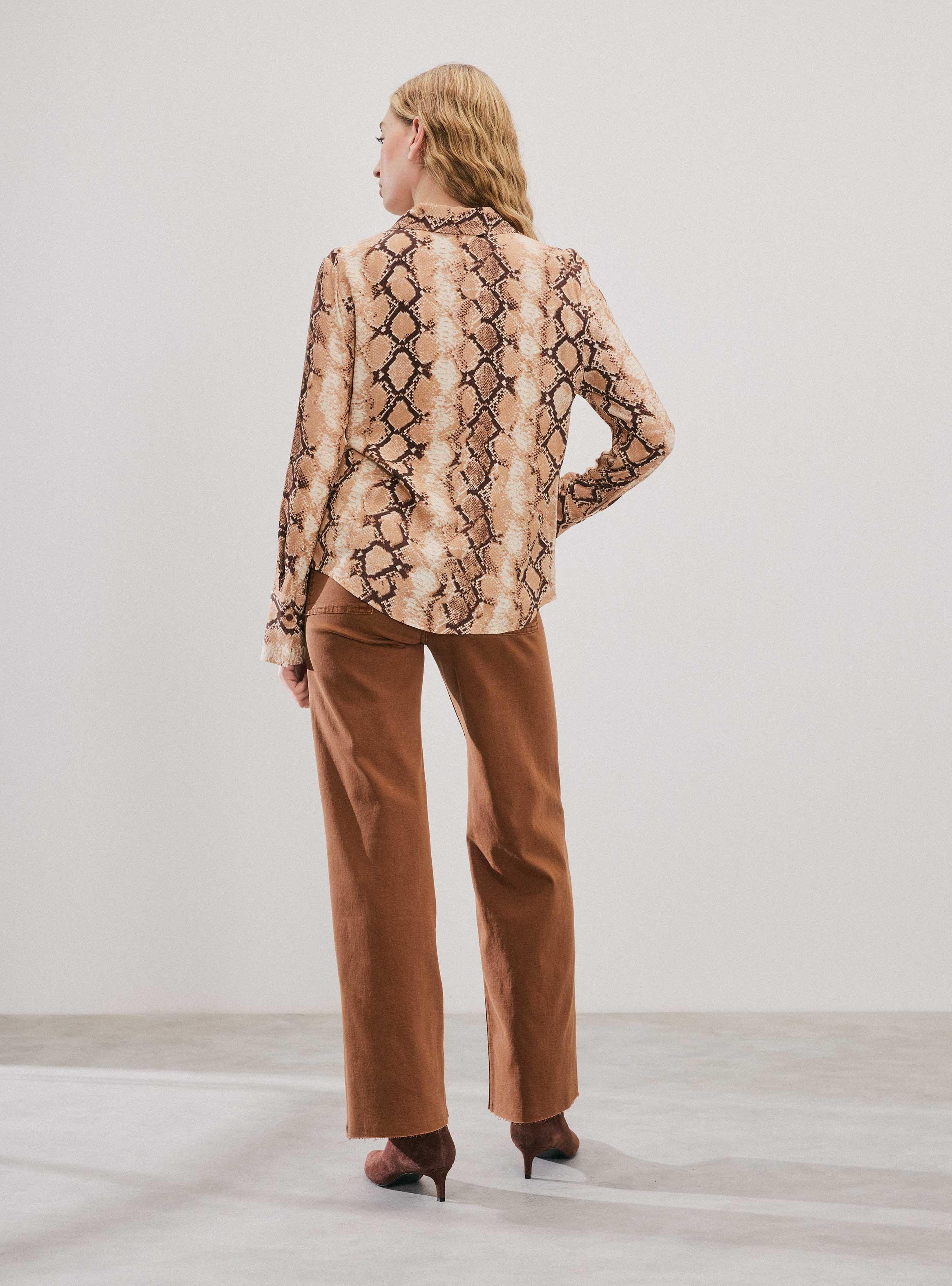 Blusa Camisera Estampada-5