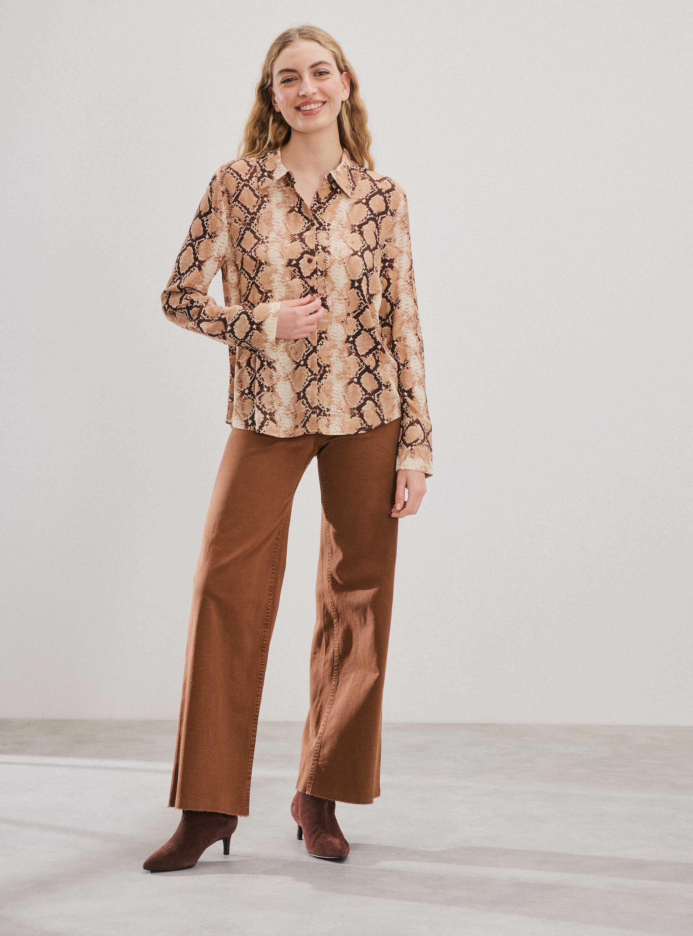 Blusa Camisera Estampada-4