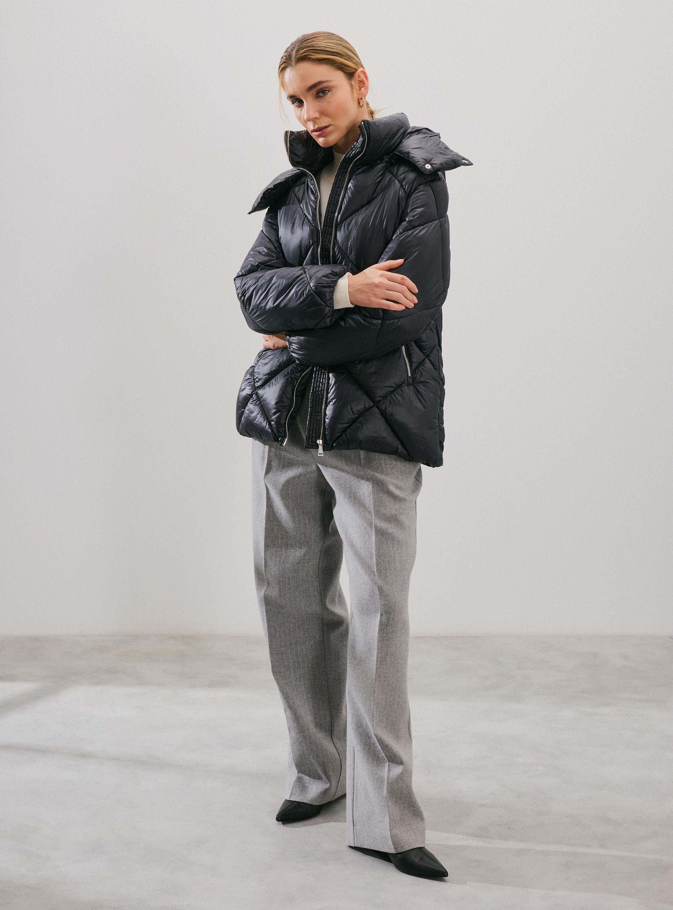 Parka con Gorro y Bolsillos-5
