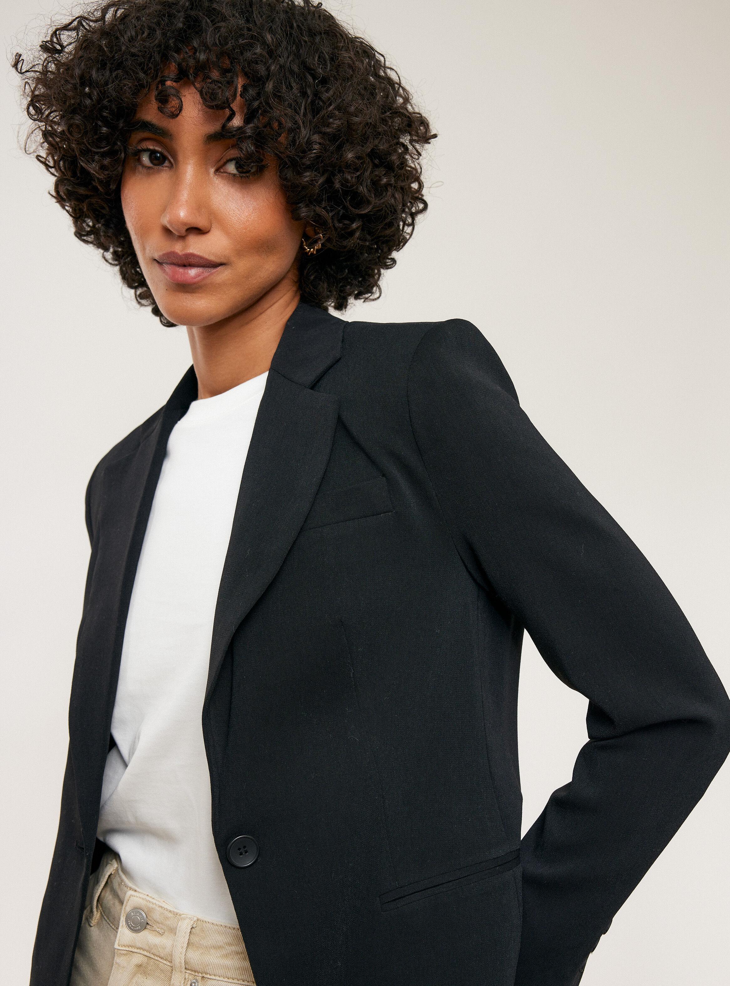 Blazer Básico Recto Botón-2