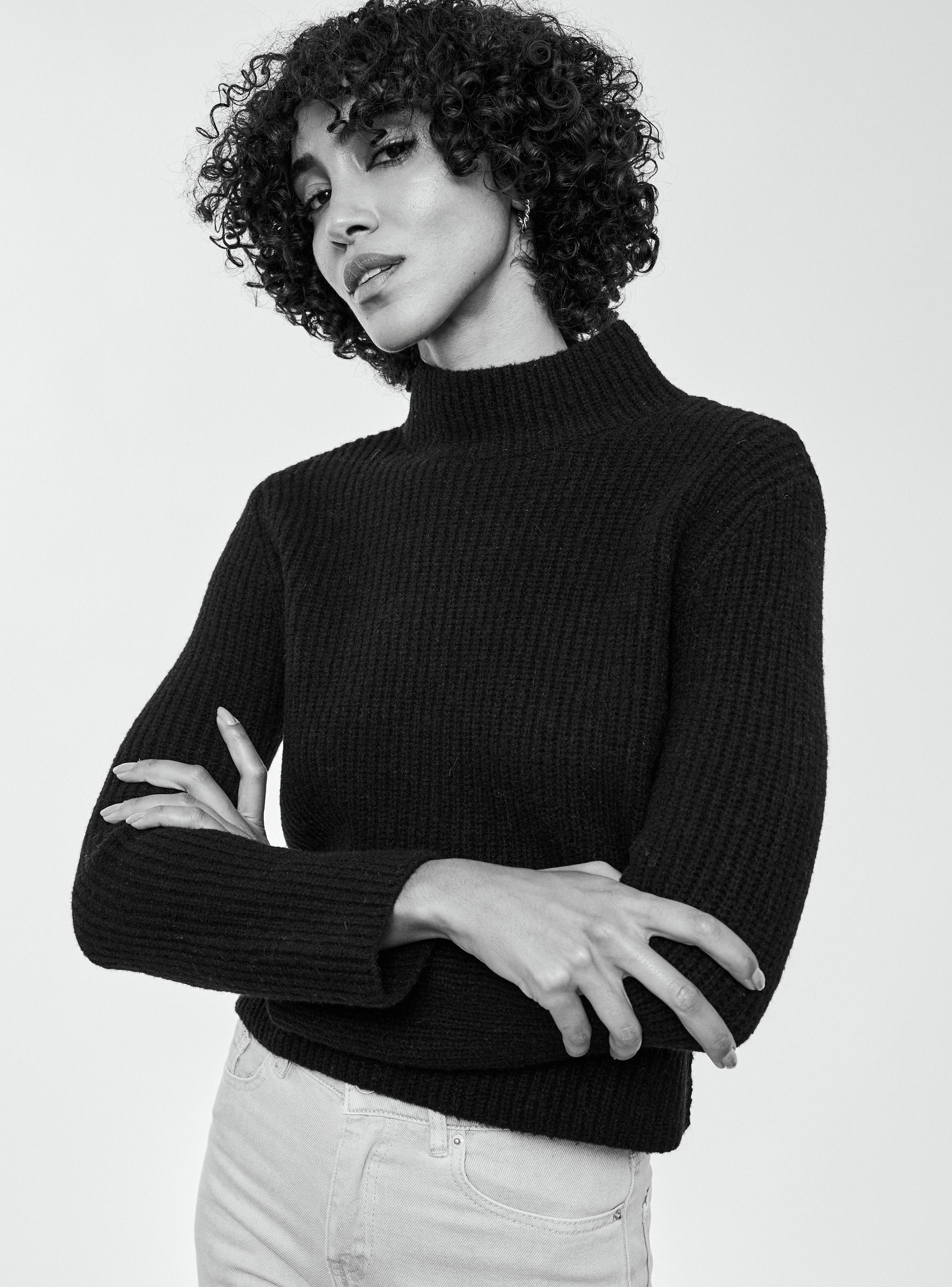 Sweater Cuello Mock Acanalado-2