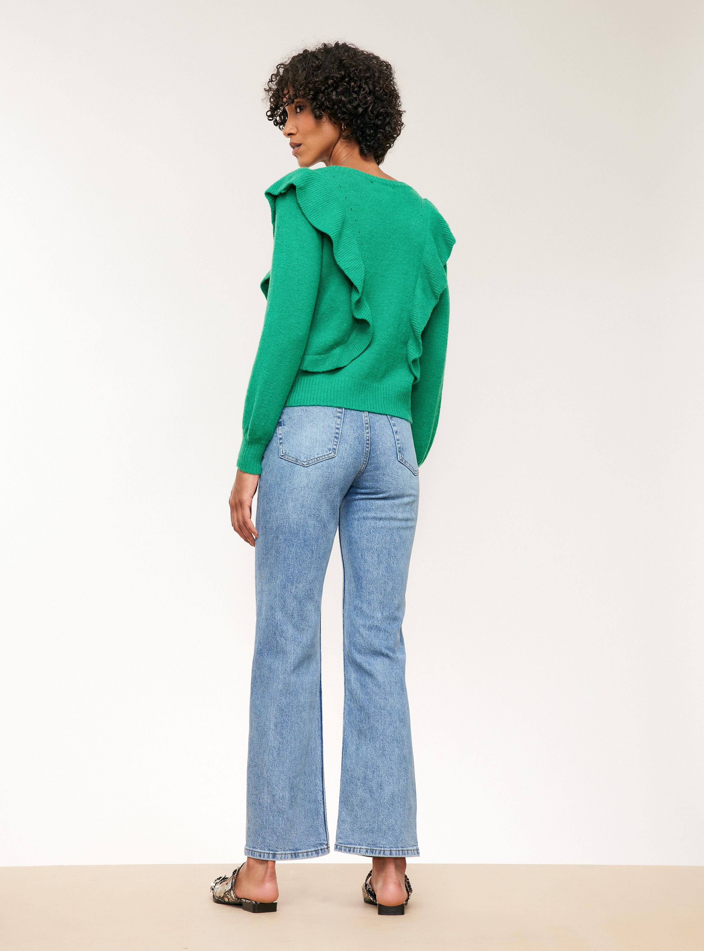 Sweater Vuelo Cuello Redondo-5