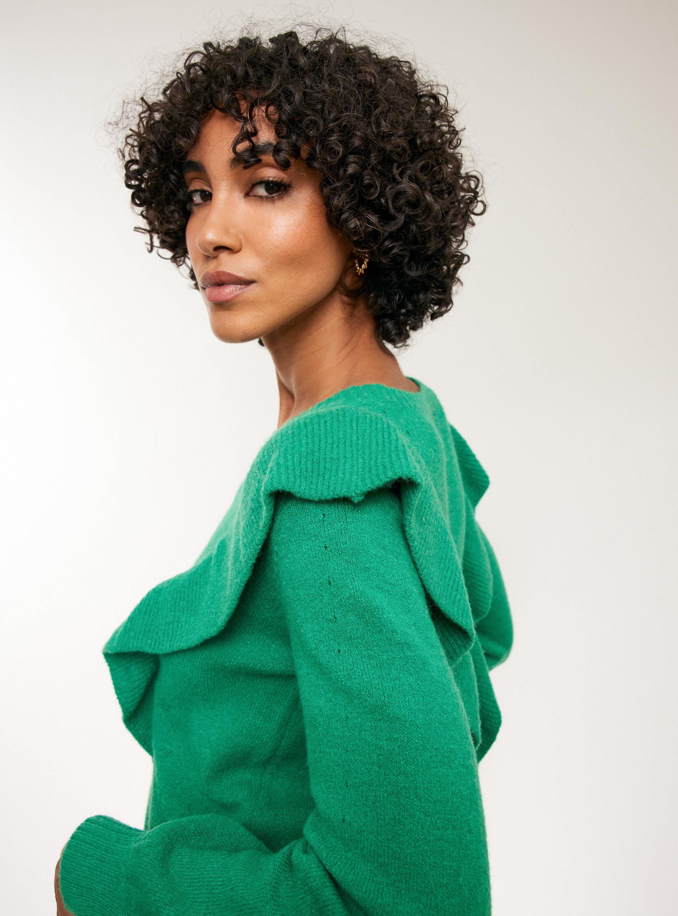 Sweater Vuelo Cuello Redondo-2