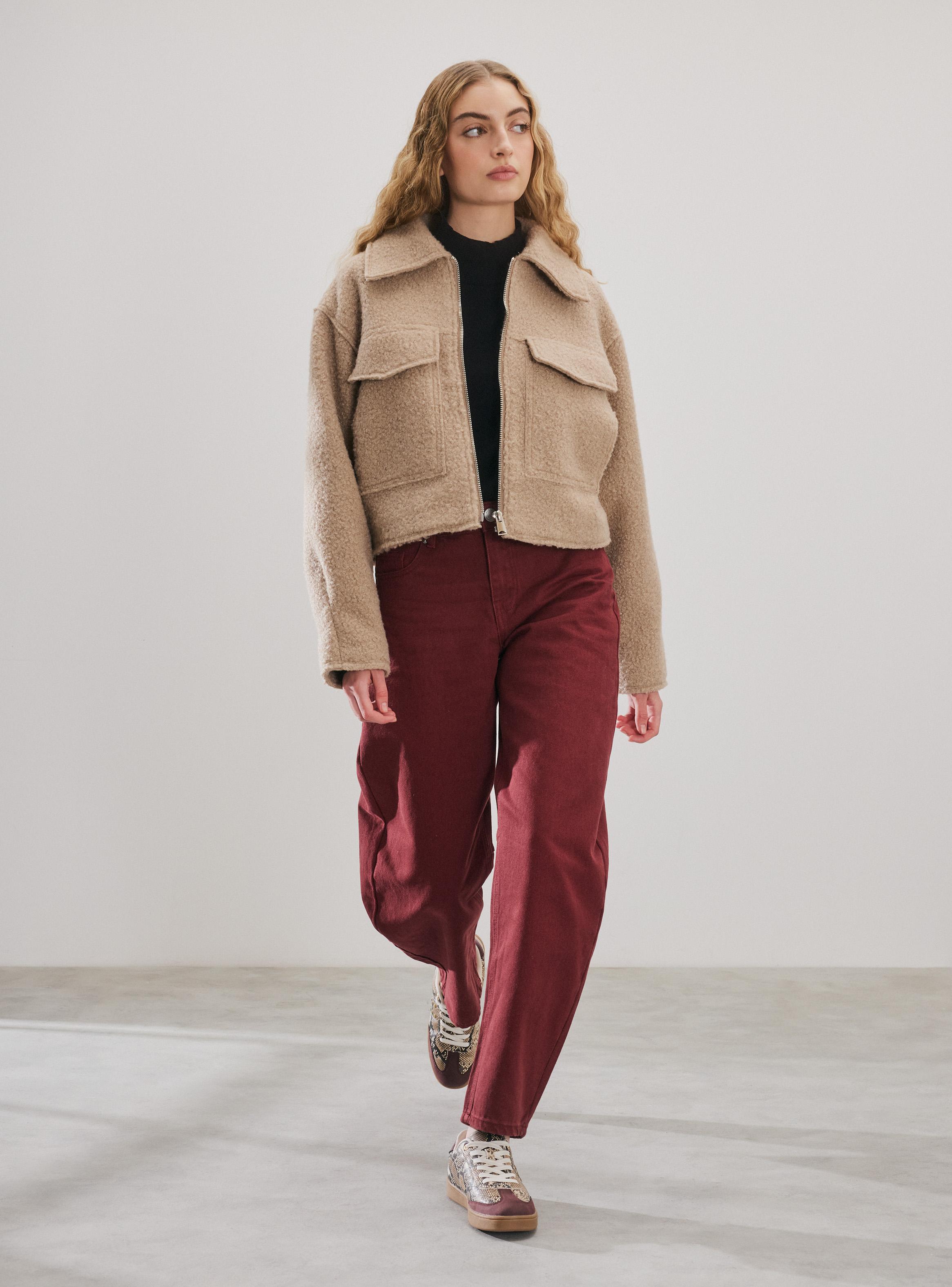 Chaqueta Tracker con Solapa y Bolsillos-4