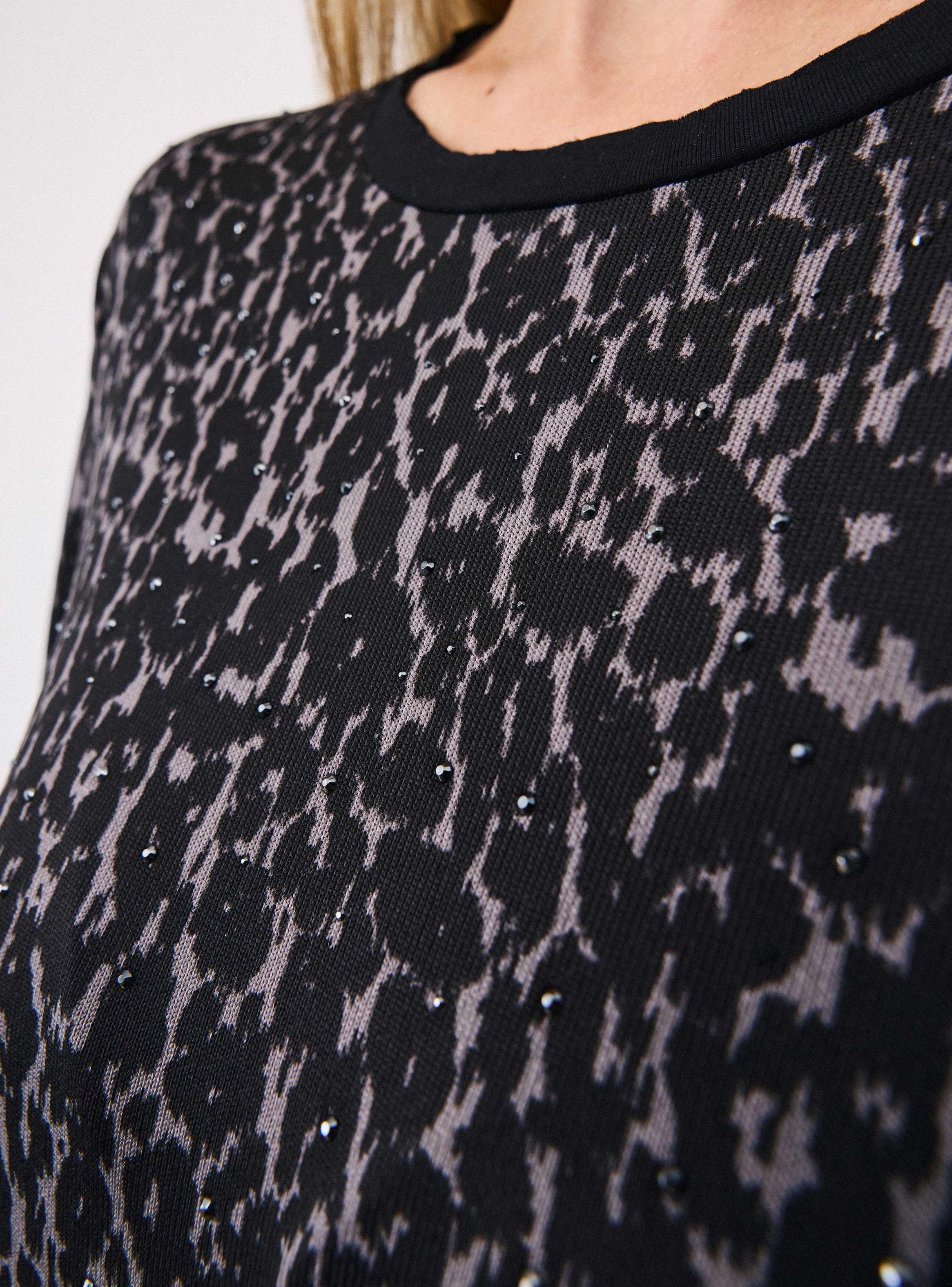 Polera Tejida Estampado con Brillitos-3