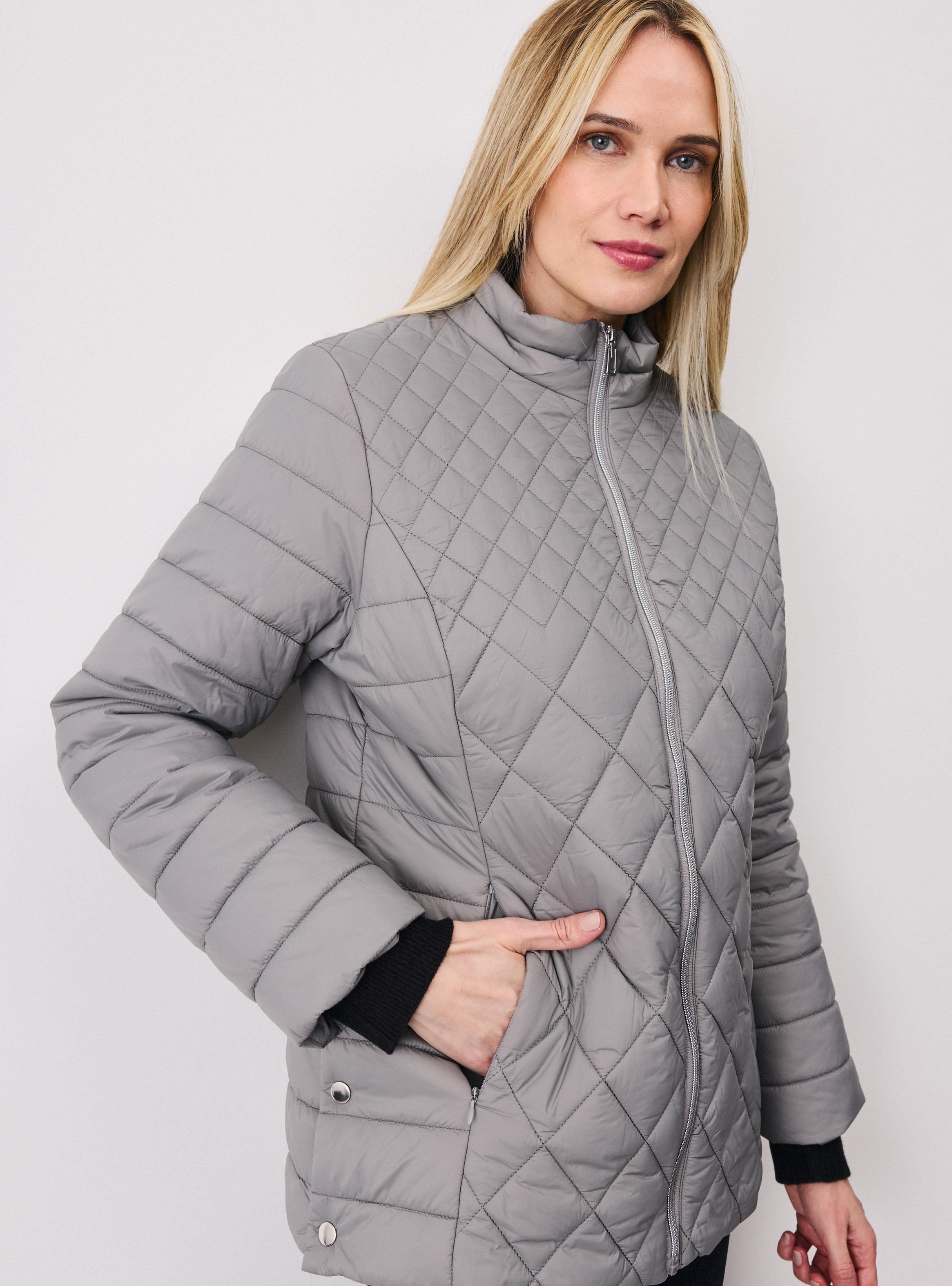 Parka Quilt Diamante Largo a la Cadera-2